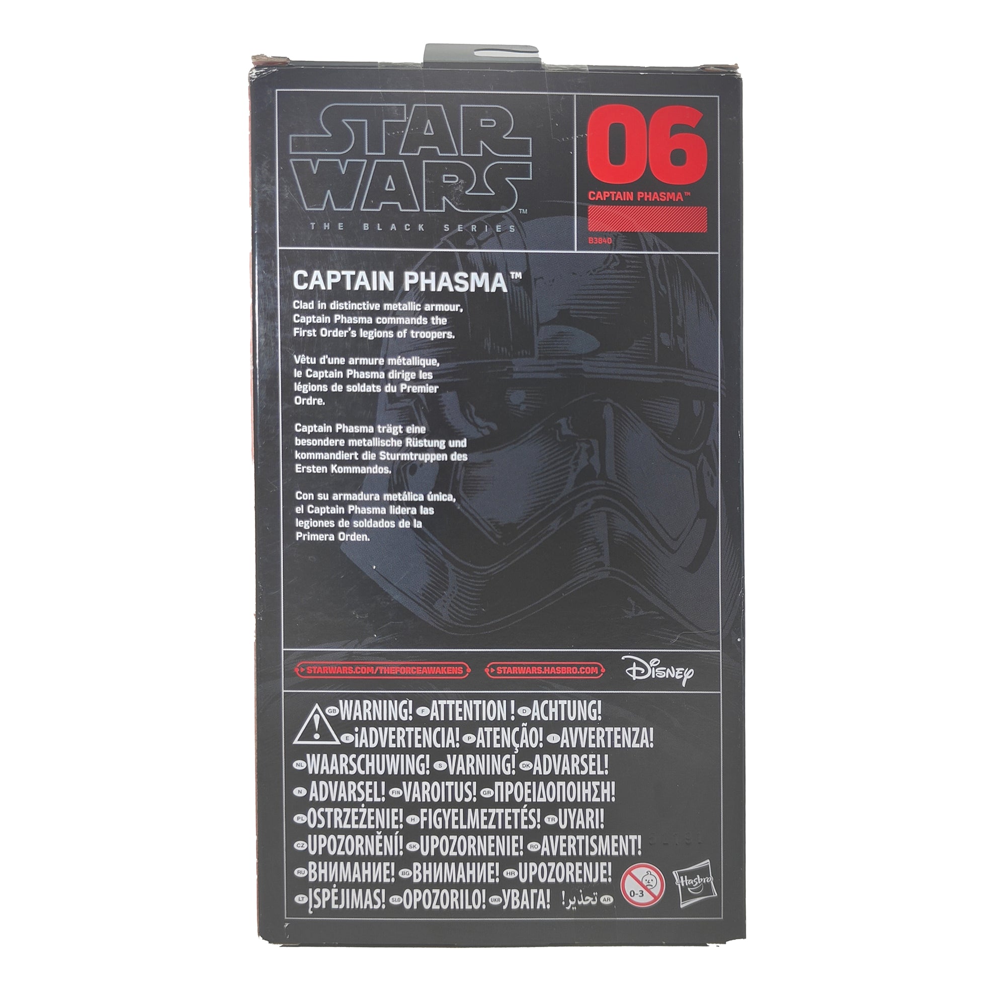 Star Wars Black Series Captain Phasma Hasbro Action Figure 2015 15cm
