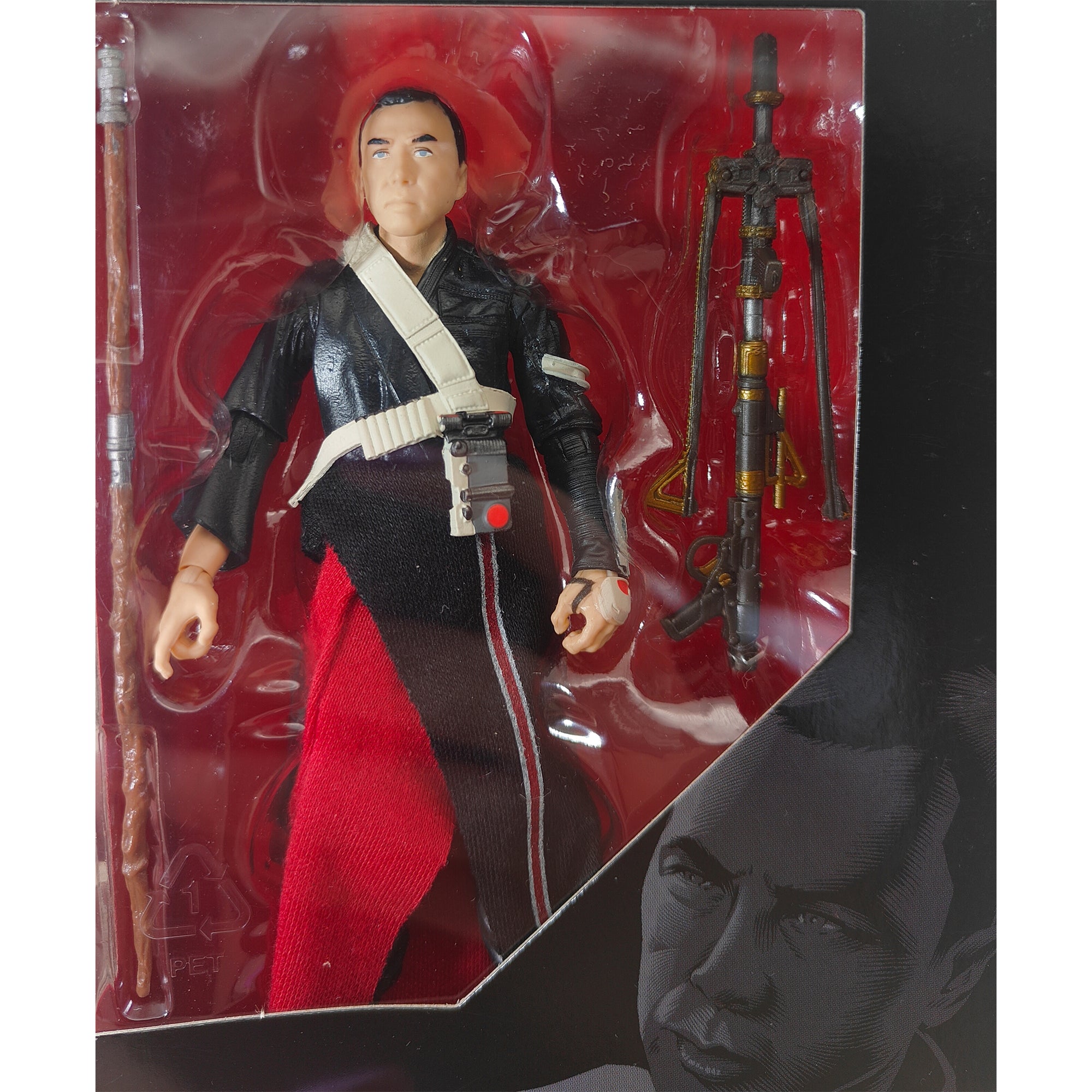 Star Wars The Force Awakens Black Series Chirrut Imwe Hasbro Action Figure 2016 15cm