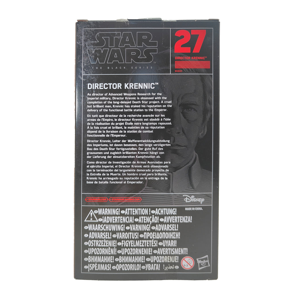 Star Wars Black Series Director Krennic Hasbro Action Figure 2016 15cm – Star Wars, Hasbro, 15 cm, 2015, pre-owned collector piece, Uncanny Collectibles Dublin Ireland