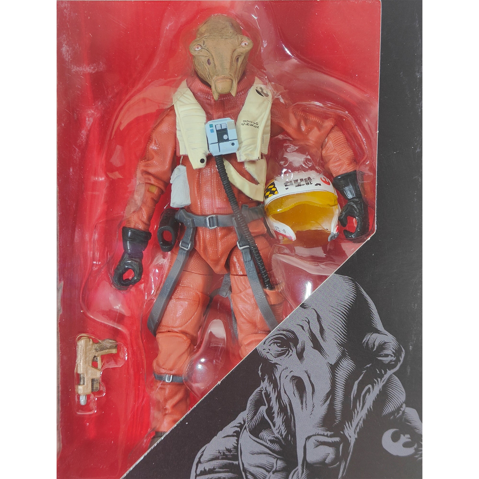 Star Wars The Force Awakens Black Series Pilot Asty Hasbro Action Figure 2015 15cm