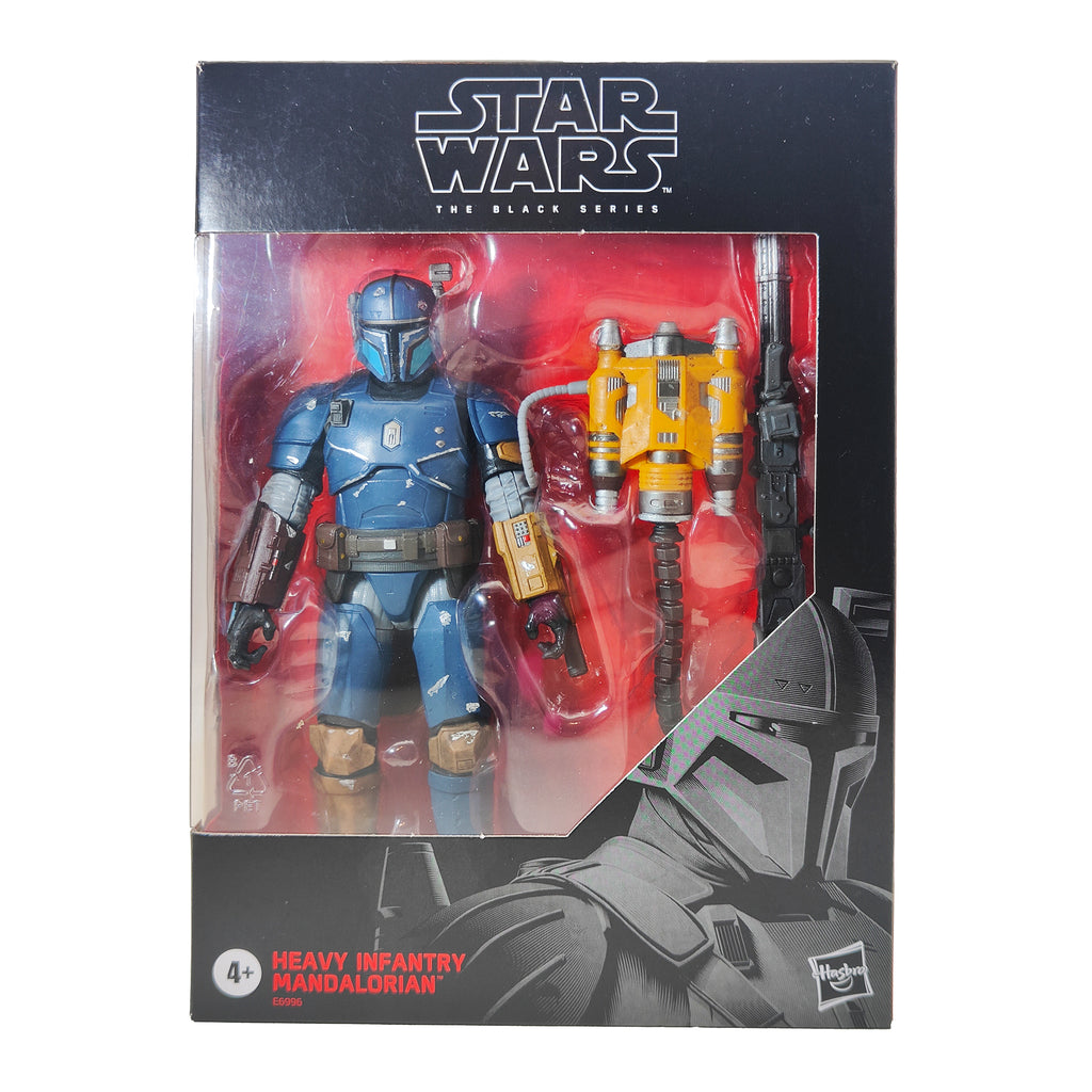 Star Wars The Mandalorian Black Series Heavy Infantry Mandalorian Deluxe Hasbro Action Figure 2019 15cm – Star Wars, Hasbro, 15 cm, 2019, pre-owned collector piece, Uncanny Collectibles Dublin Ireland