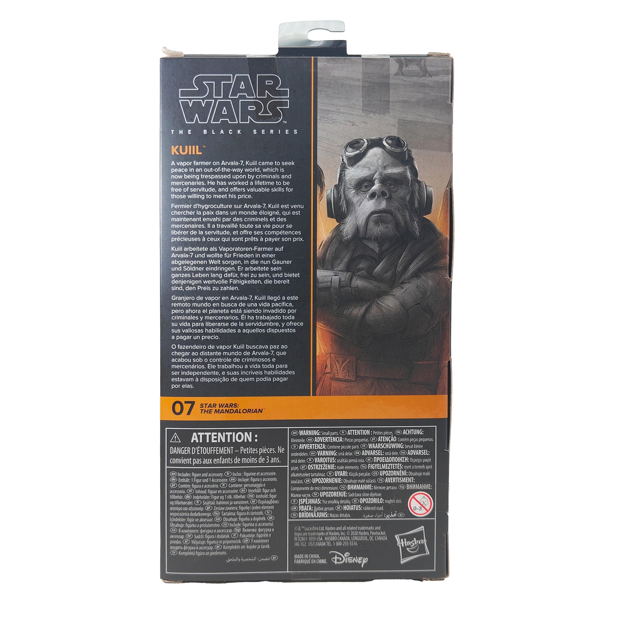 Star Wars The Mandalorian Black Series Kuiil Hasbro Action Figure 2021 15cm – Star Wars, Hasbro, 15 cm, 2021, pre-owned collector piece, Uncanny Collectibles Dublin Ireland