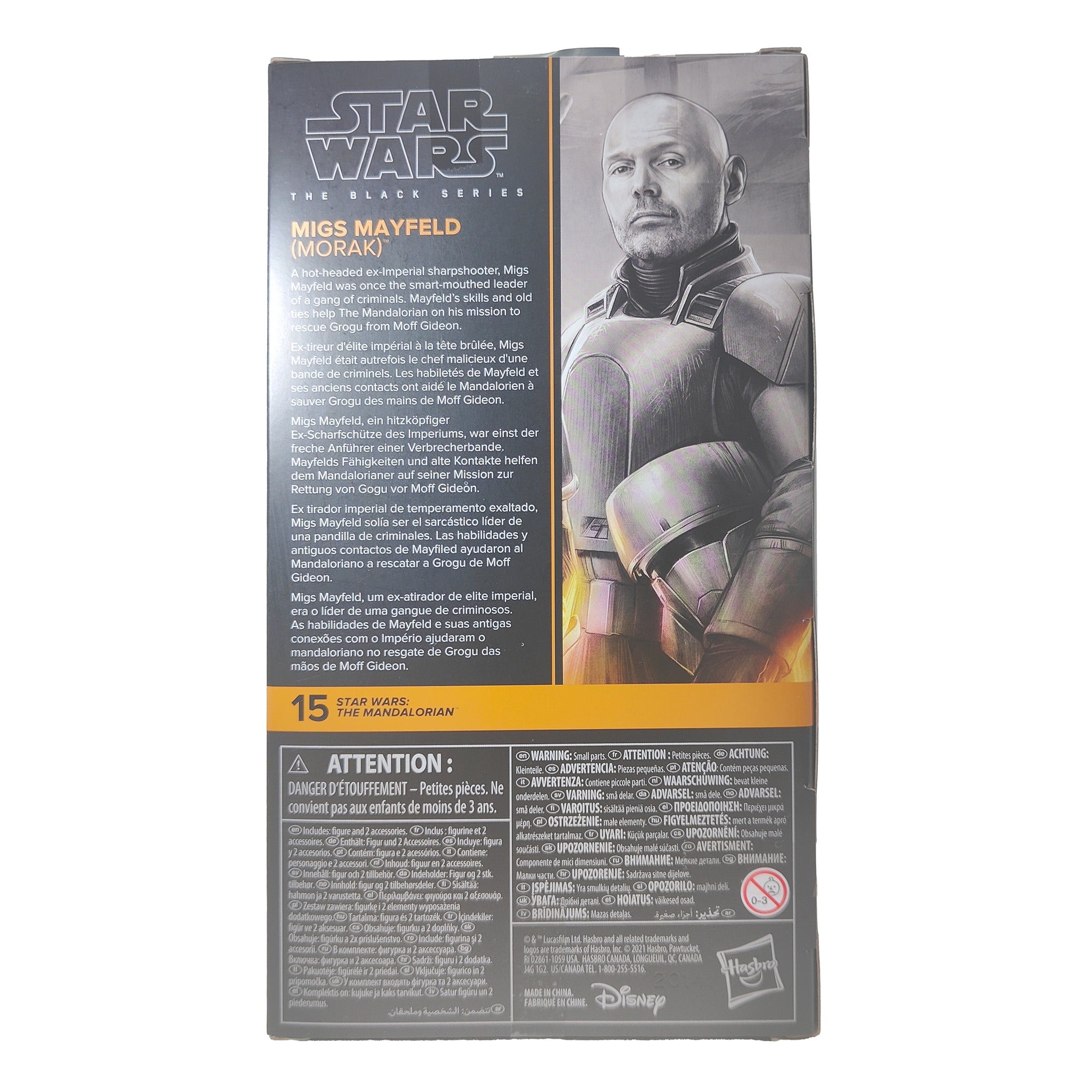 Star Wars The Mandalorian Black Series Migs Mayfield Morak Hasbro Action Figure 2022 15cm – Star Wars, Hasbro, 15 cm, 2022, pre-owned collector piece, Uncanny Collectibles Dublin Ireland
