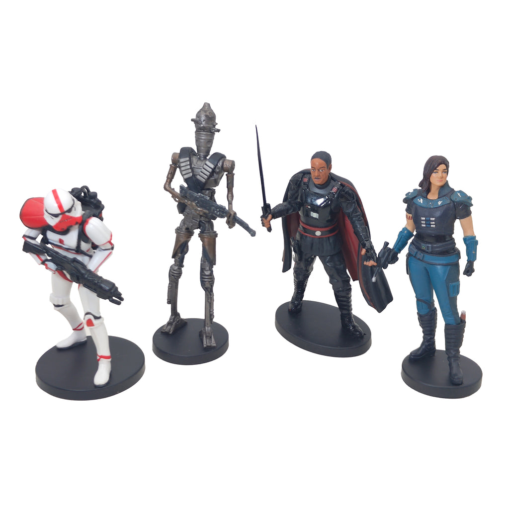 Star Wars The Mandalorian Deluxe 9 Piece Figurine Playset Disney Store 2020 9.5cm – Star Wars, Hasbro, 9.5 cm, 2023, pre-owned collector piece, Uncanny Collectibles Dublin Ireland