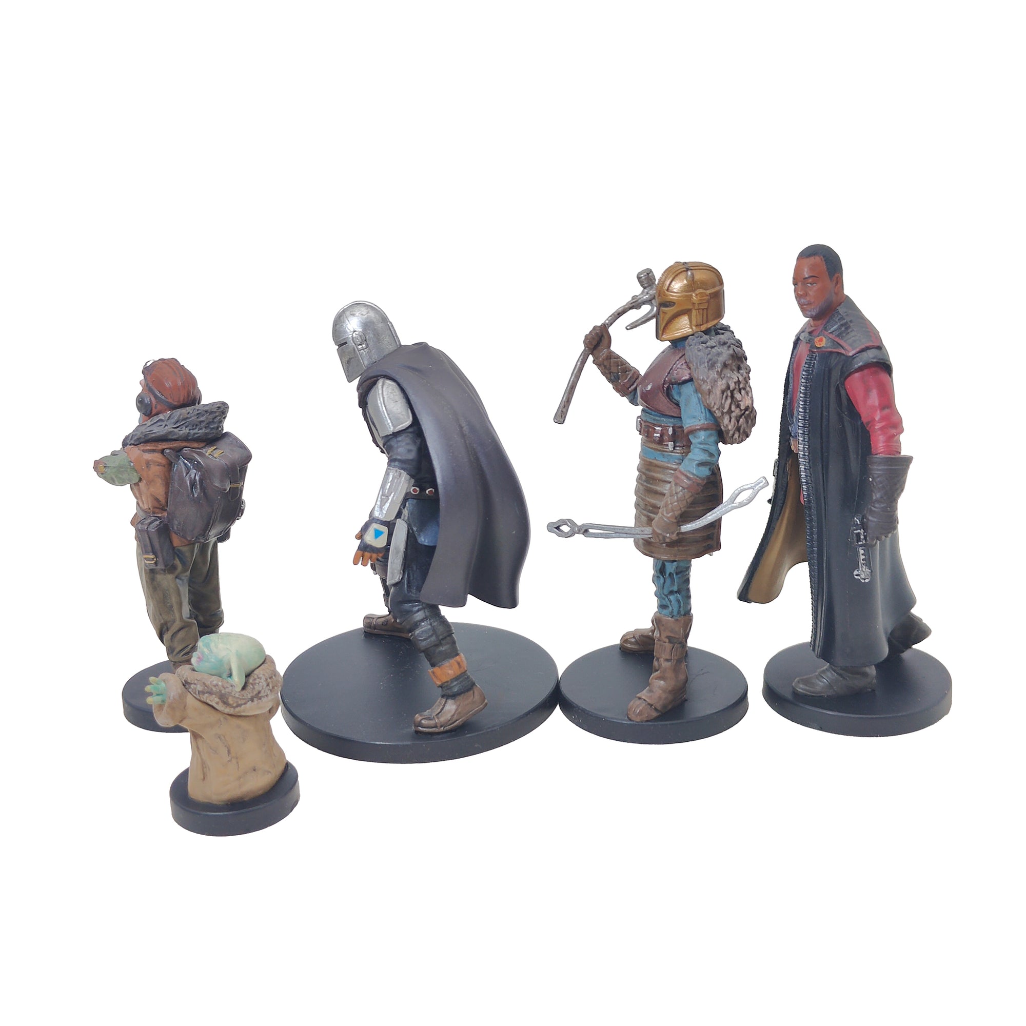 Star Wars The Mandalorian Deluxe 9 Piece Figurine Playset Disney Store 2020 9.5cm