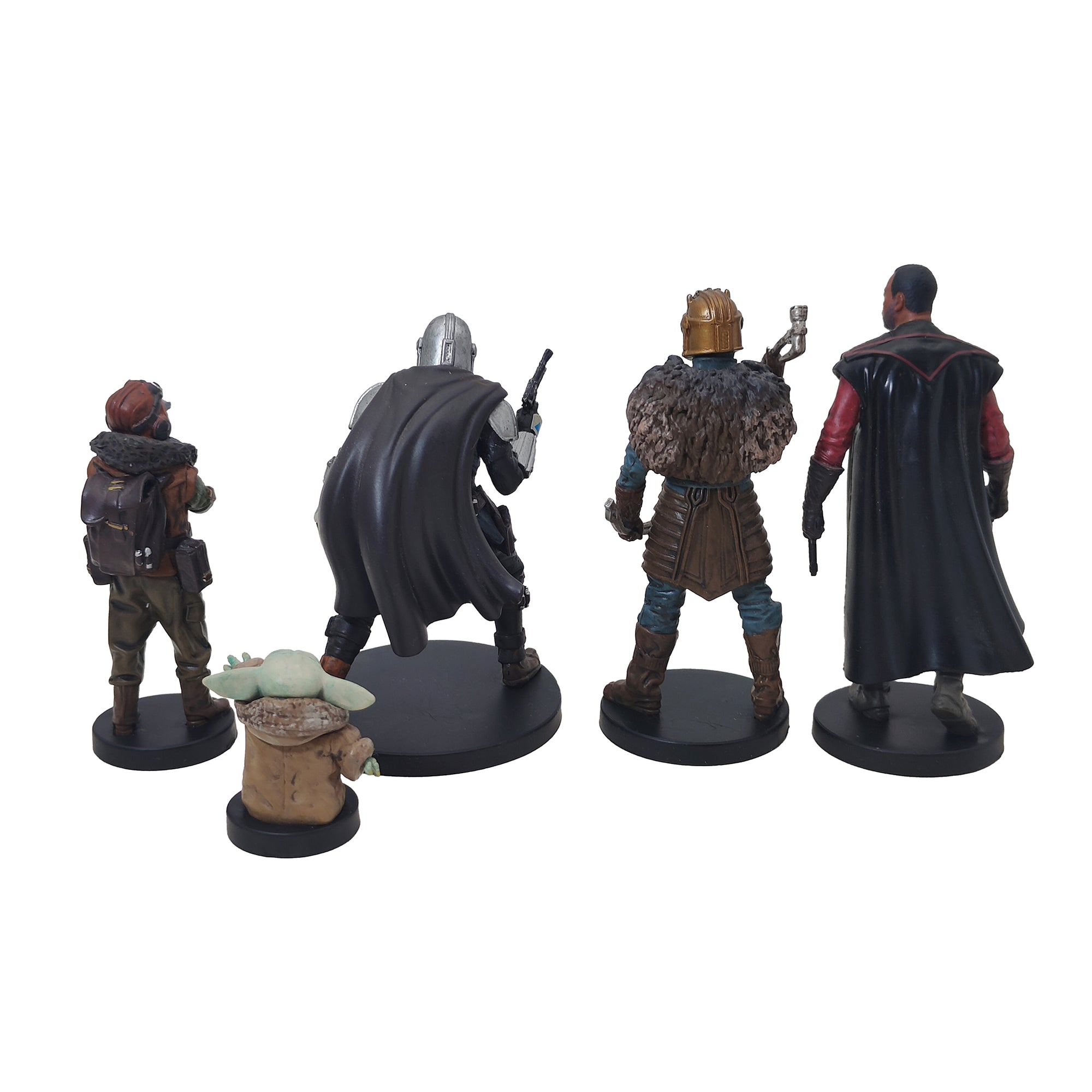 Star Wars The Mandalorian Deluxe 9 Piece Figurine Playset Disney Store 2020 9.5cm