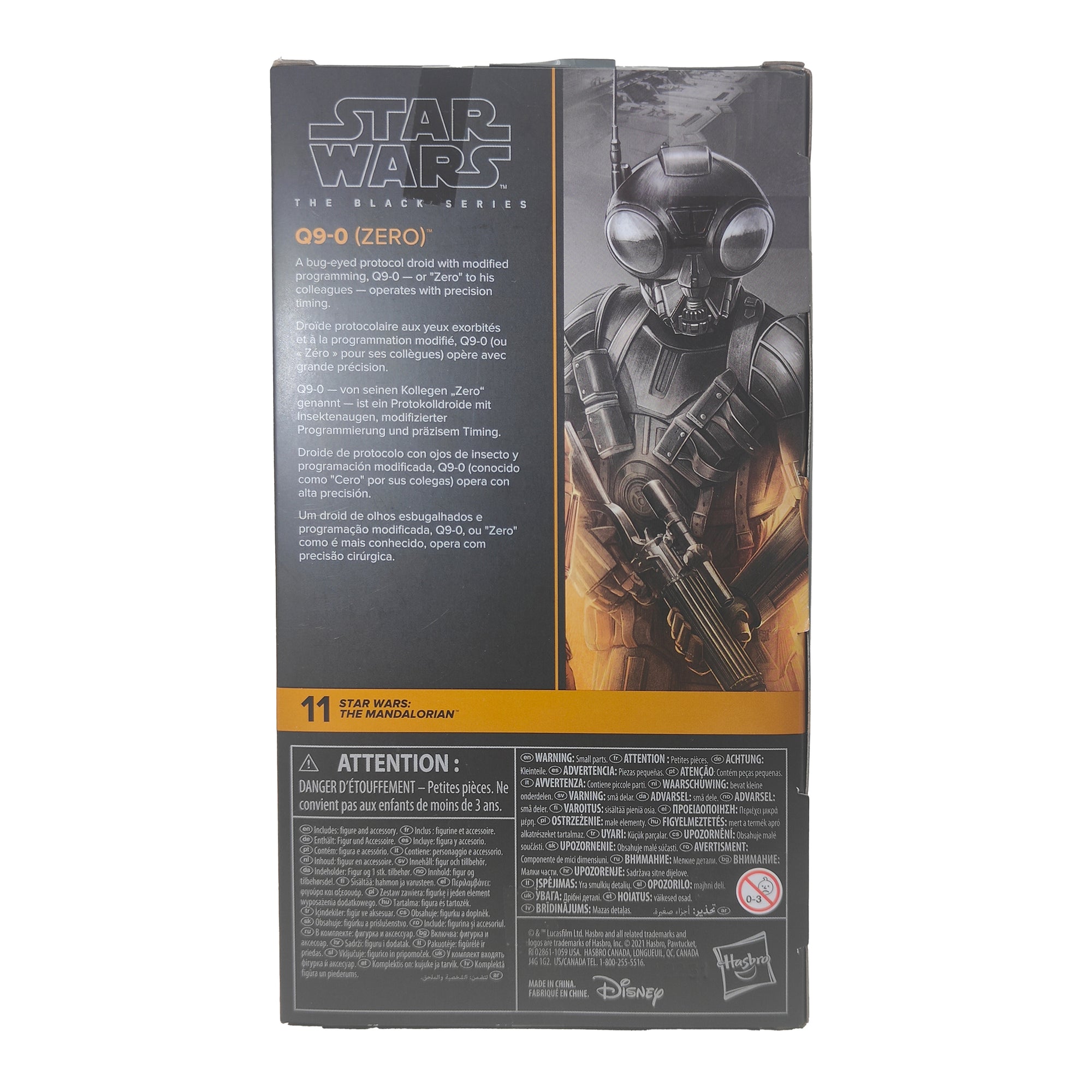 Star Wars The Mandalorian Black Series Q9-0 Zero Hasbro Action Figure 2021 15cm