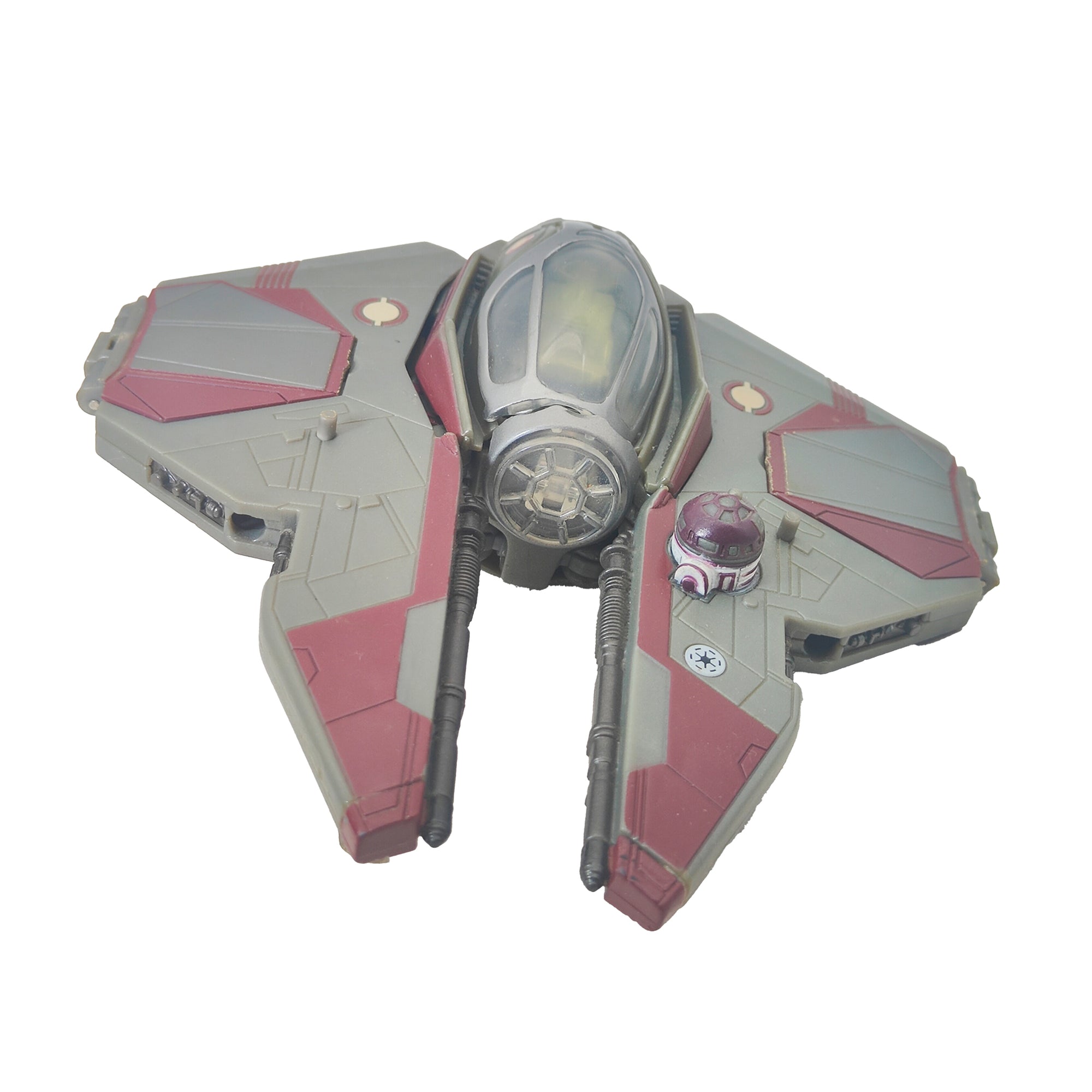 Star Wars Transformers Crossover Obi-Wan Kenobi Jedi Starfighter Action Figure Hasbro 2005