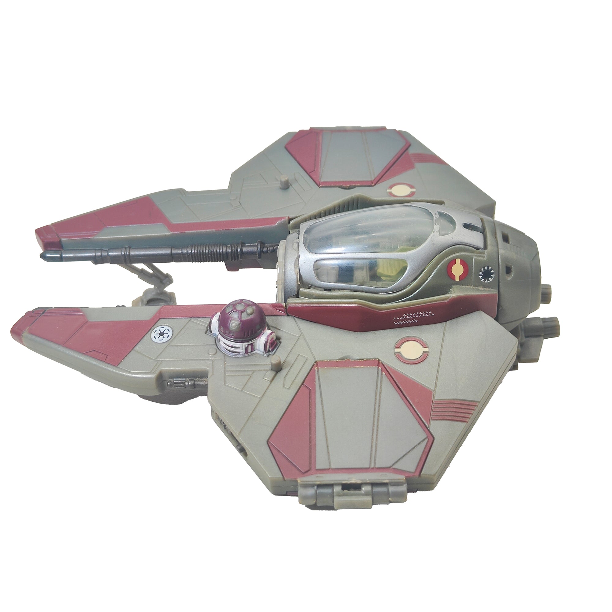 Star Wars Transformers Crossover Obi-Wan Kenobi Jedi Starfighter Action Figure Hasbro 2005