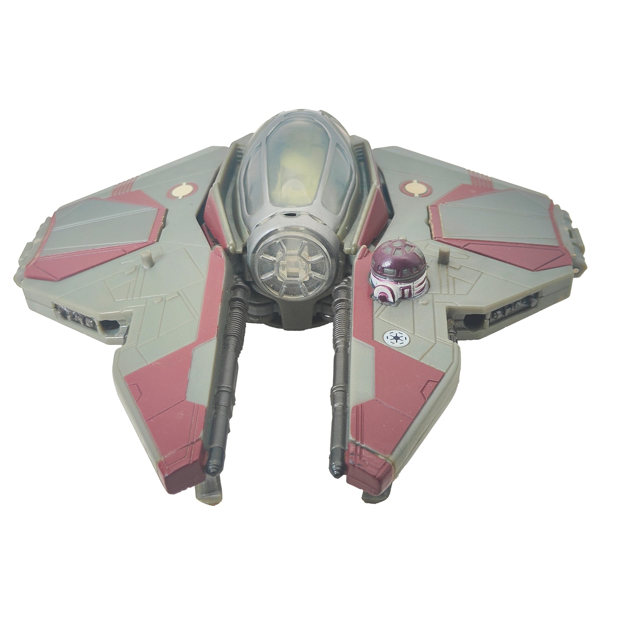Star Wars Transformers Crossover Obi-Wan Kenobi Jedi Starfighter Action Figure Hasbro 2005