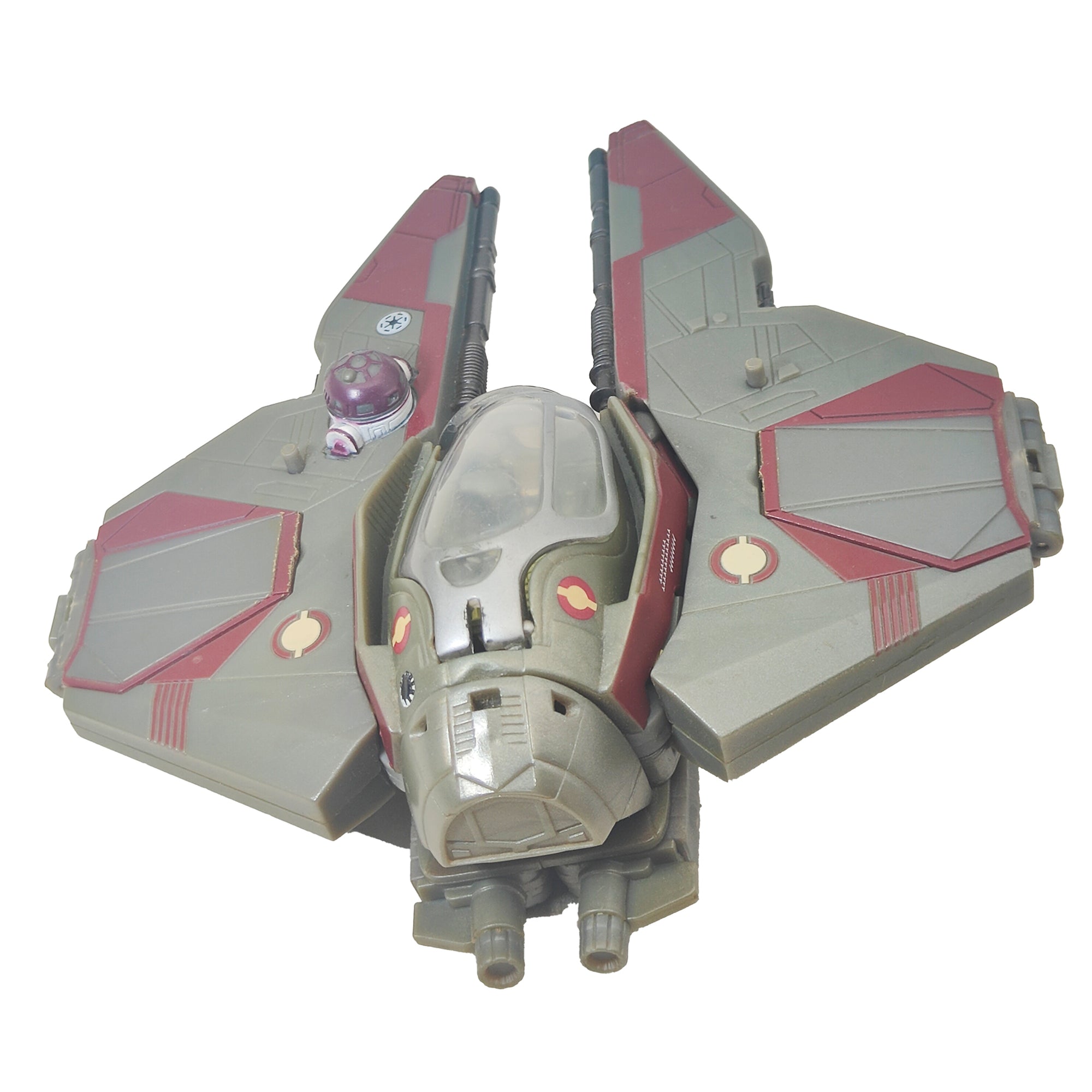 Star Wars Transformers Crossover Obi-Wan Kenobi Jedi Starfighter Action Figure Hasbro 2005