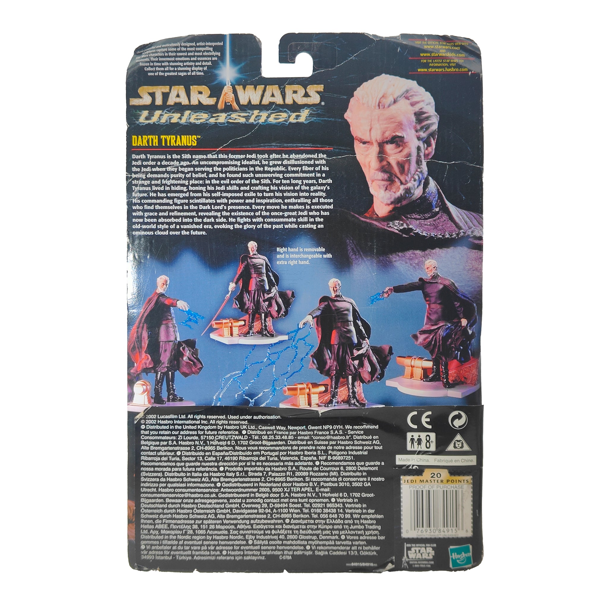 Star Wars Unleashed Darth Tyranus Count Dooku Episode II Hasbro Action Figure