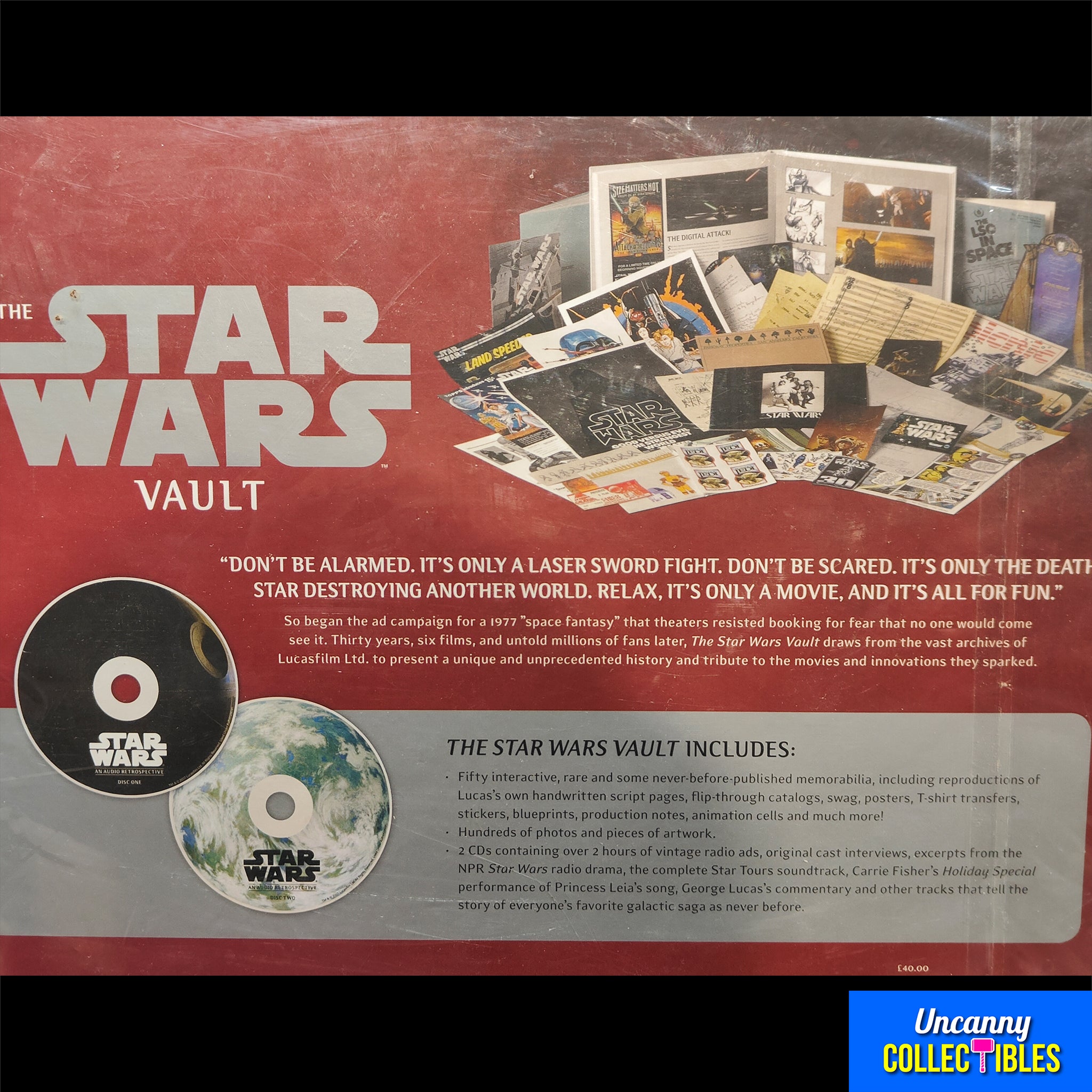 Star Wars Vault Book 30 Years Treasures Lucasfilm Archives 2 Audio CDs Sealed