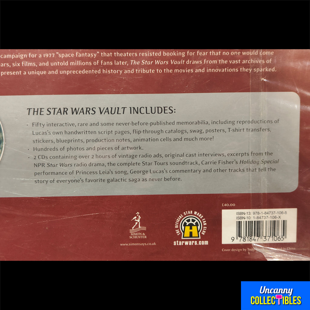 Star Wars Vault Book 30 Years Treasures Lucasfilm Archives 2 Audio CDs Sealed