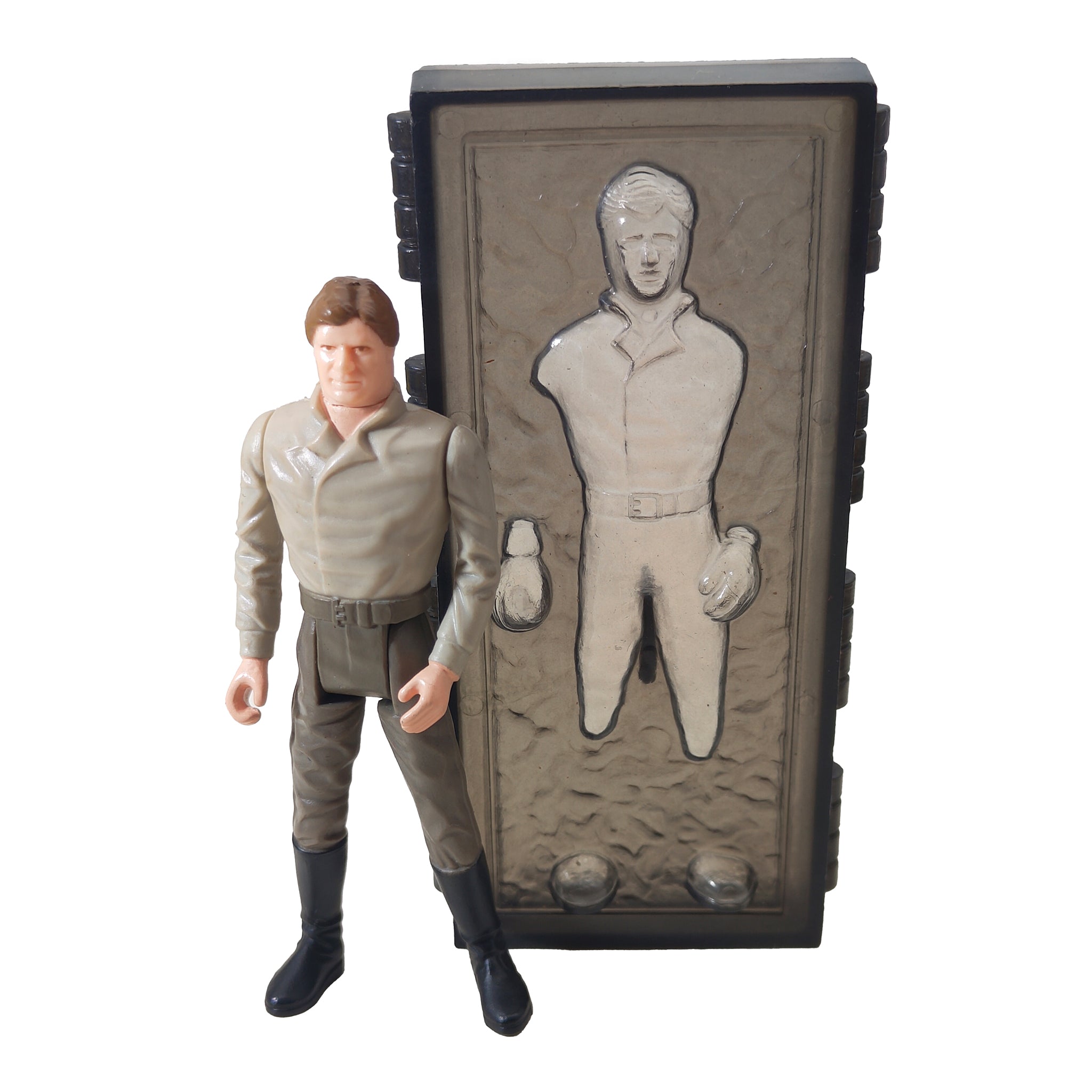 Star Wars Vintage Han Solo Carbonite  Last 17 Figure Tri-Logo Complete 1985 – Star Wars, Palitoy, 9.5 cm, 1985, pre-owned collector piece, Uncanny Collectibles Dublin Ireland