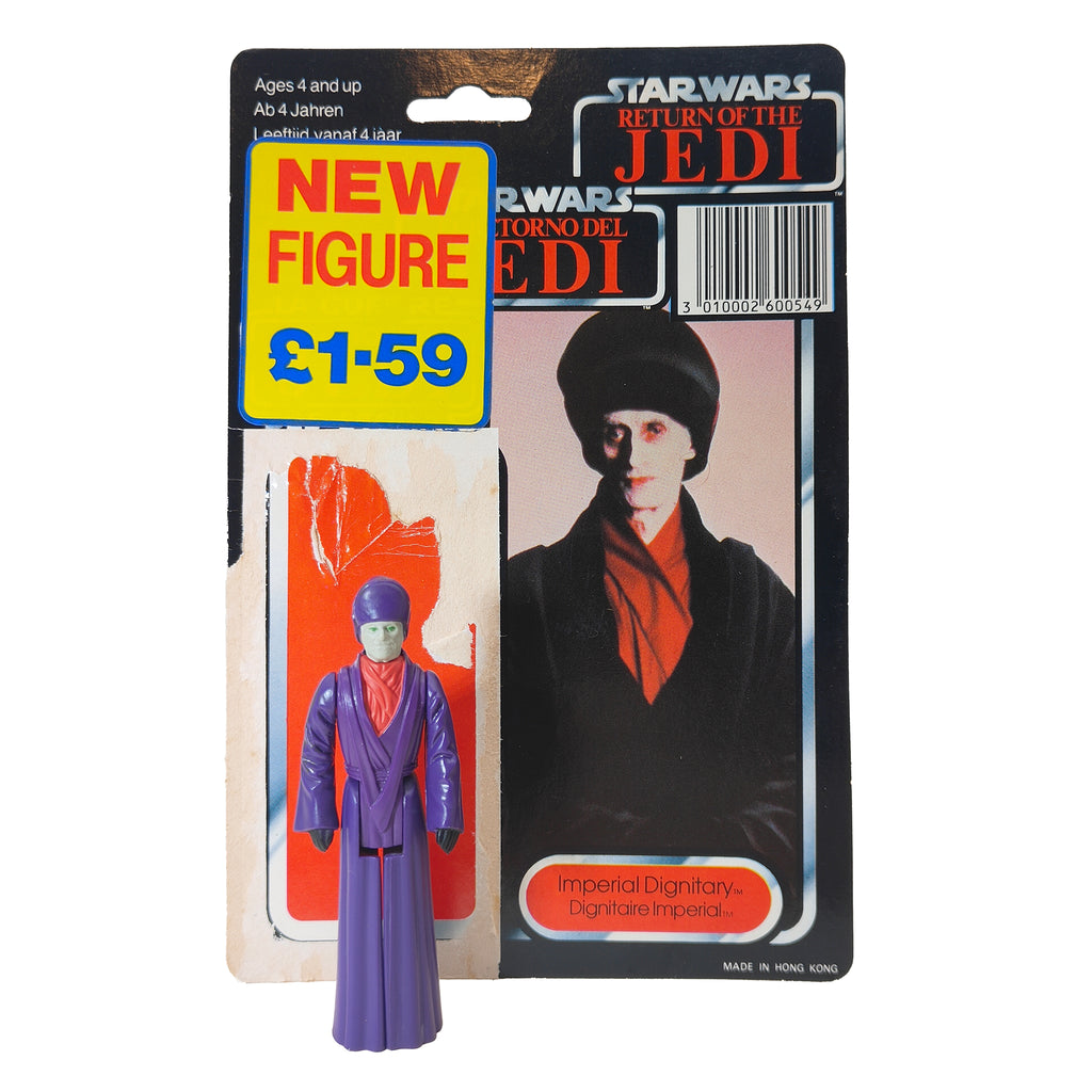 Star Wars Vintage Imperial Dignitary Last 17 Figure Tri-Logo Complete 1985 – Star Wars, Palitoy, 9.5 cm, 1985, pre-owned collector piece, Uncanny Collectibles Dublin Ireland