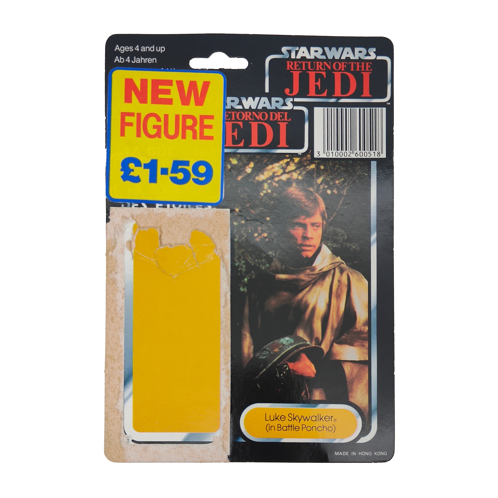 Star Wars Vintage Luke Skywalker Battle Poncho Last 17 Figure Tri-Logo Complete 1985 – Star Wars, Palitoy, 9.5 cm, 1985, pre-owned collector piece, Uncanny Collectibles Dublin Ireland