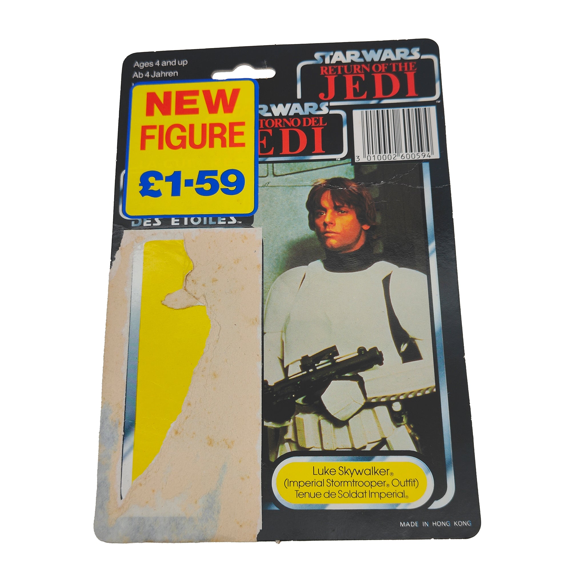 Star Wars Vintage Luke Skywalker Stormtrooper Disguise Last 17 Figure Tri-Logo Complete 1985 – Star Wars, Palitoy, 9.5 cm, 1985, pre-owned collector piece, Uncanny Collectibles Dublin Ireland
