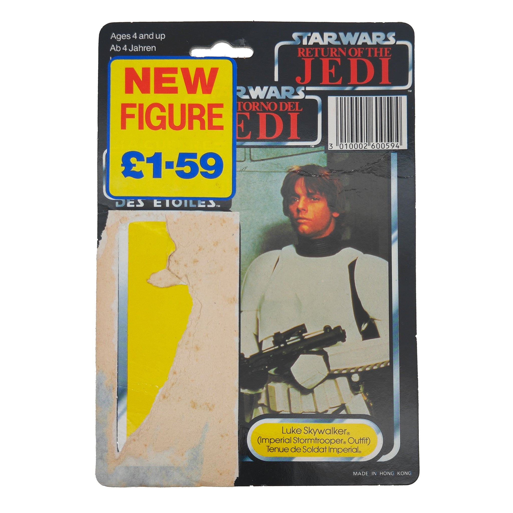 Star Wars Vintage Luke Skywalker Stormtrooper Disguise Last 17 Figure Tri-Logo Complete 1985 – Star Wars, Palitoy, 9.5 cm, 1985, pre-owned collector piece, Uncanny Collectibles Dublin Ireland