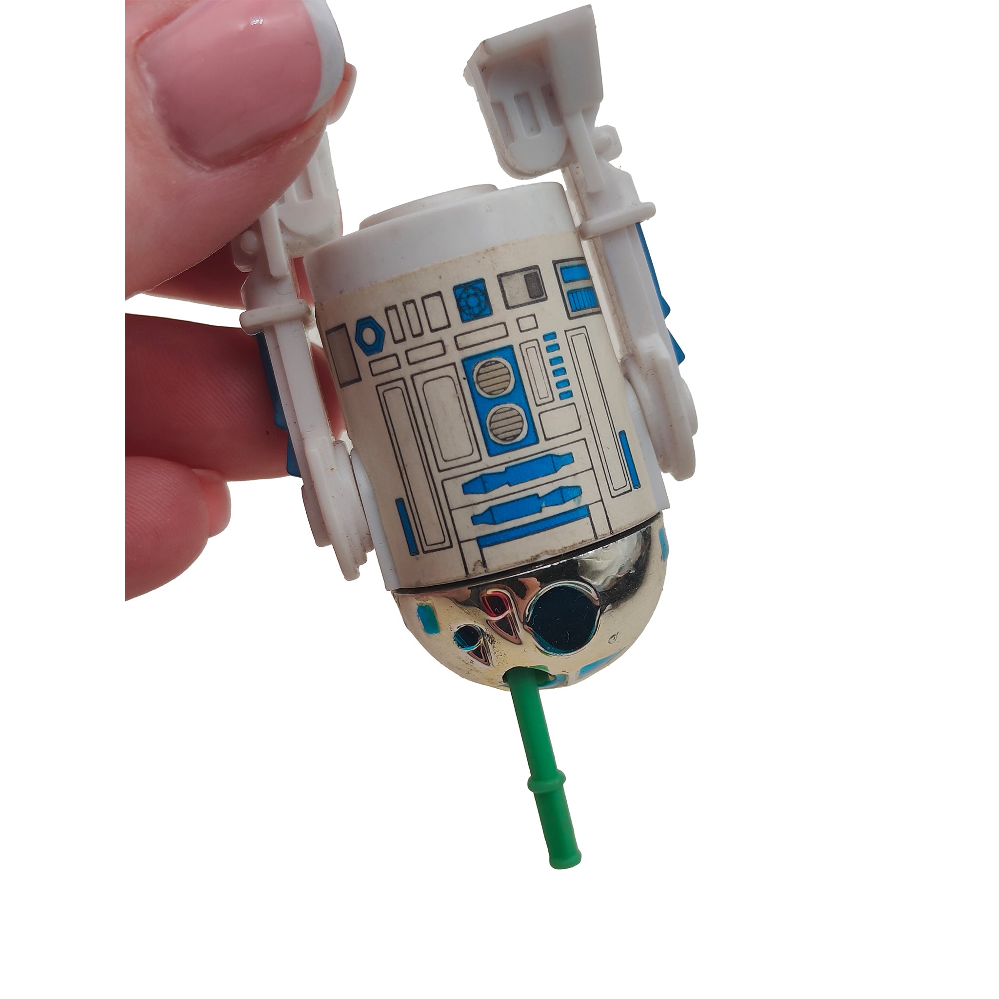 Star Wars Vintage R2-D2 Pop Up Lightsaber Figure Last 17 Tri-Logo 1985 – Star Wars, Palitoy, 9.5 cm, 1985, pre-owned collector piece, Uncanny Collectibles Dublin Ireland