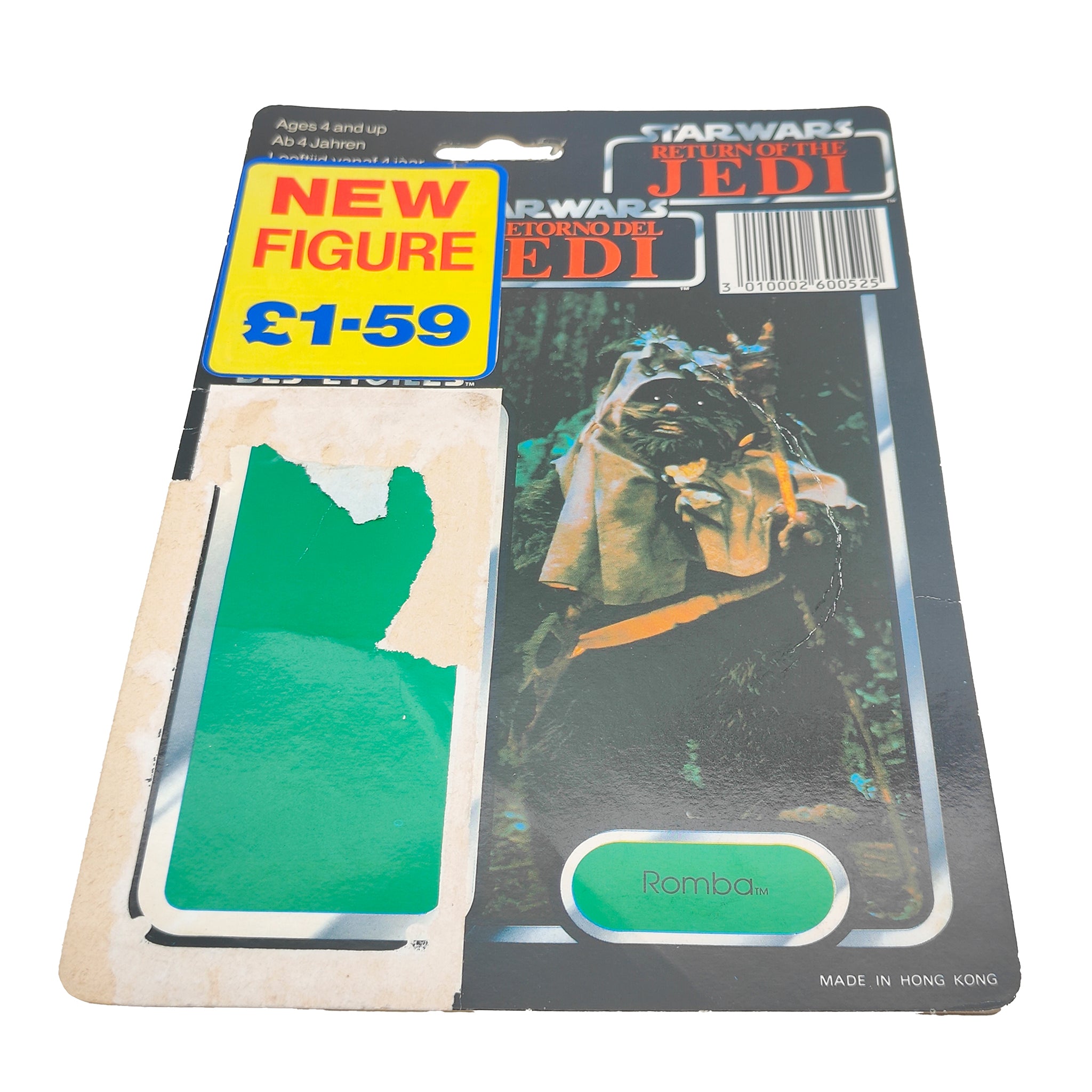 Star Wars Vintage Romba Ewok Last 17 Action Figure Tri-Logo Complete 1985 – Star Wars, Palitoy, 9.5 cm, 1985, pre-owned collector piece, Uncanny Collectibles Dublin Ireland