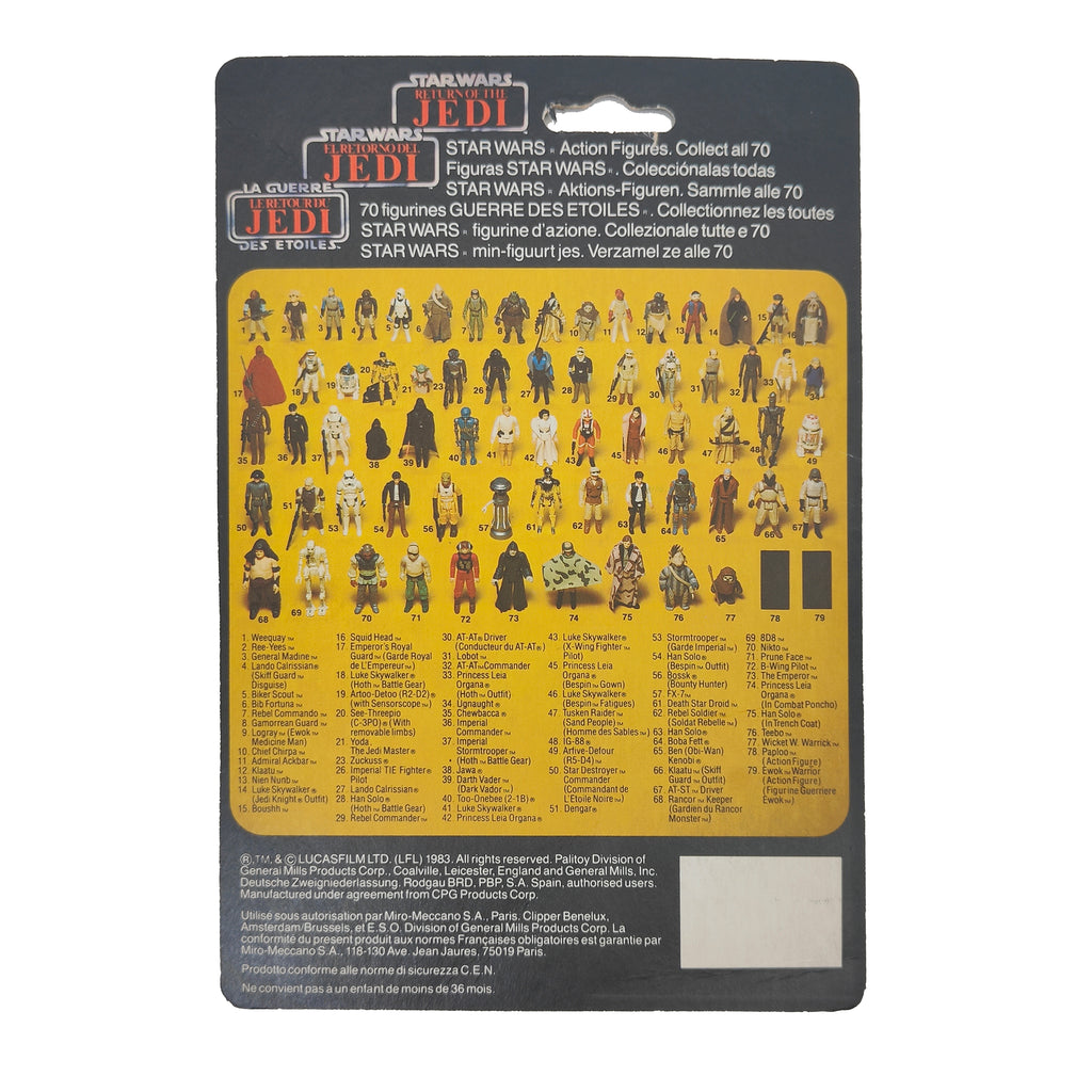 Star Wars Vintage Romba Ewok Last 17 Action Figure Tri-Logo Complete 1985