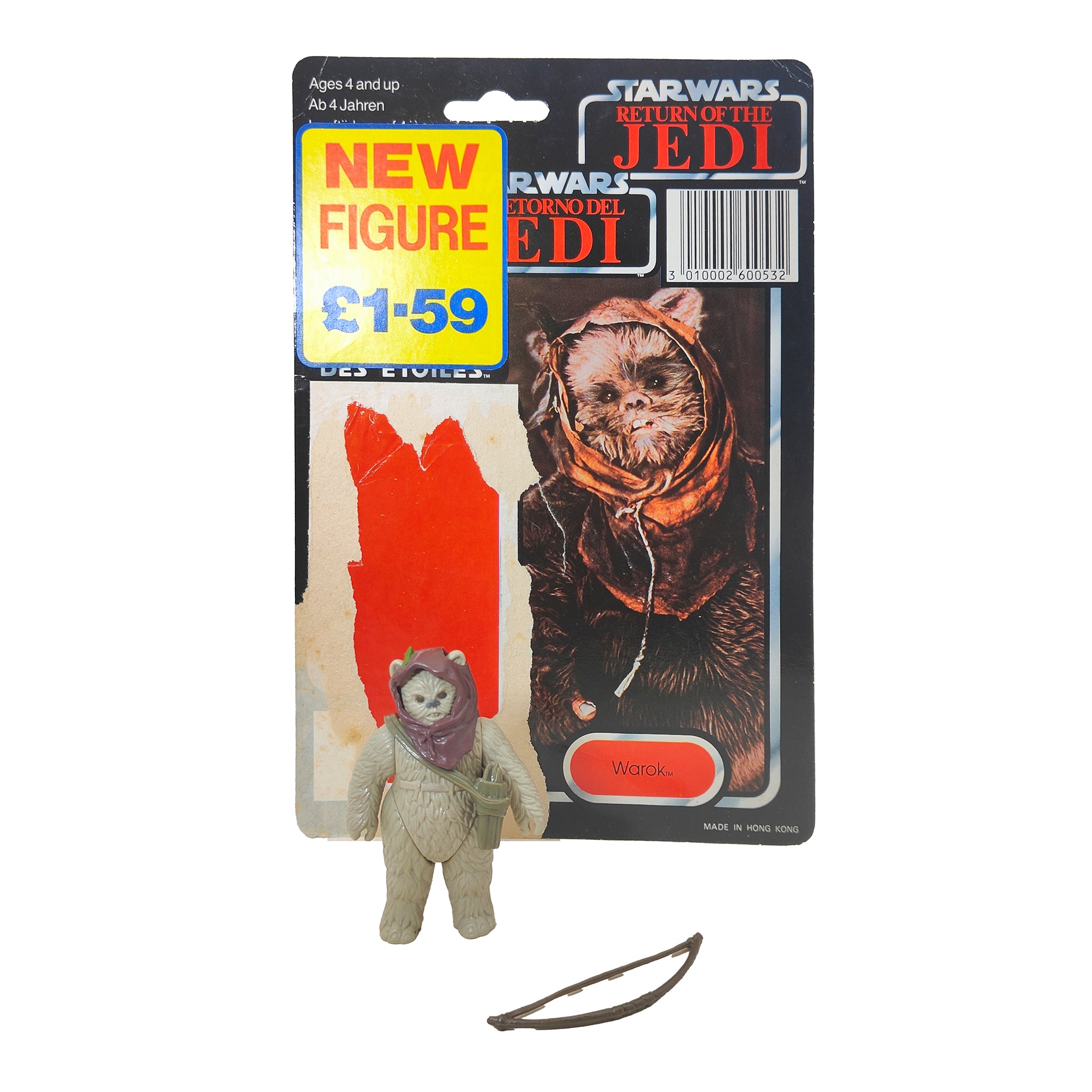 Star Wars Vintage Warok Ewok Last 17 Action Figure Tri-Logo Complete 1985 – Star Wars, Palitoy, 9.5 cm, 1985, pre-owned collector piece, Uncanny Collectibles Dublin Ireland