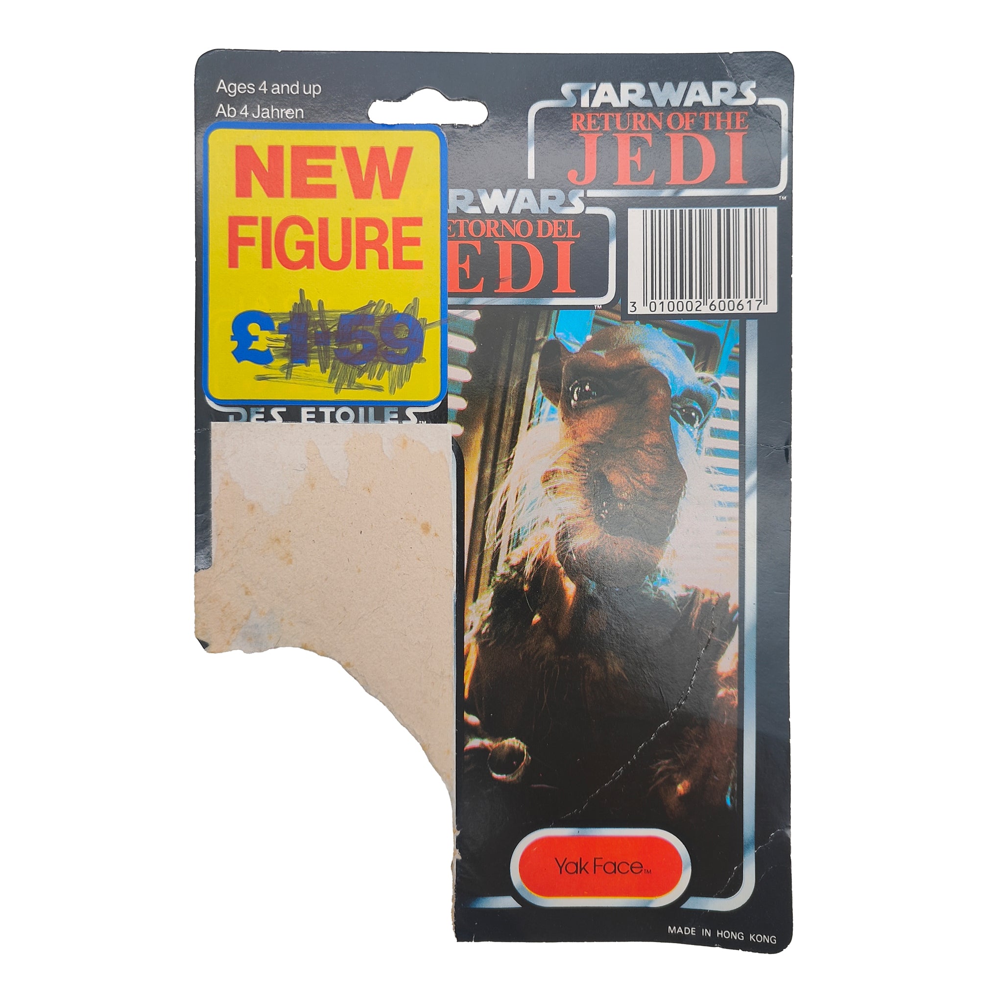 Star Wars Vintage Yak Face Figure Last 17 Tri-Logo Complete 1985 – Star Wars, Palitoy, 9.5 cm, 1985, pre-owned collector piece, Uncanny Collectibles Dublin Ireland