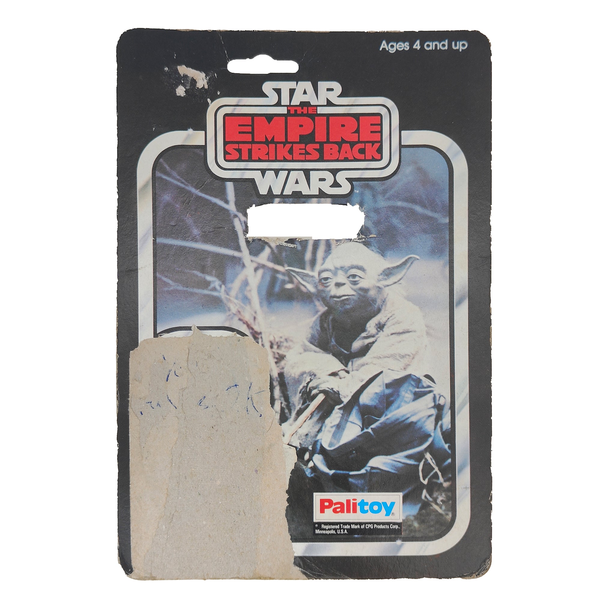 Star Wars Vintage Yoda Palitoy ESB Card Extra Snake Cane Variant 1980 – Star Wars, Palitoy, 9.5 cm, 1980, pre-owned collector piece, Uncanny Collectibles Dublin Ireland