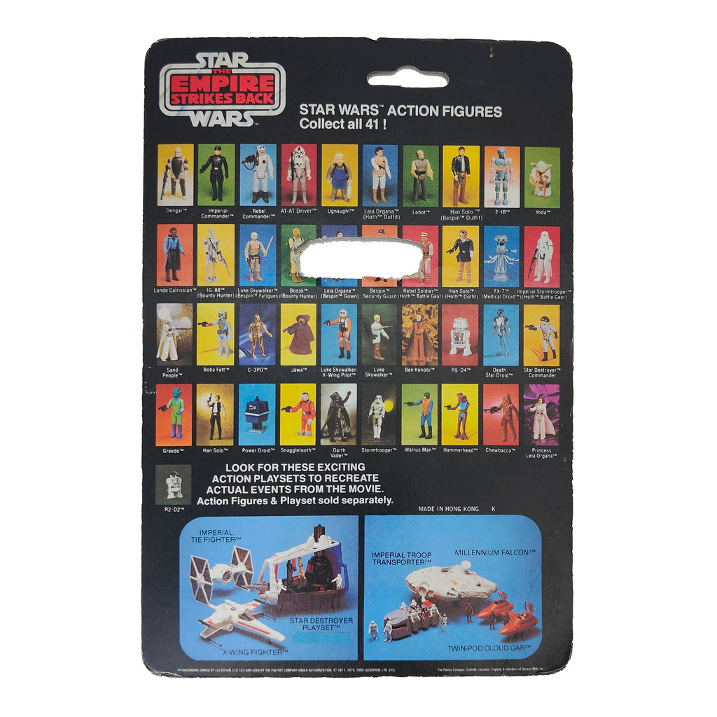 Star Wars Vintage Yoda Palitoy ESB Card Extra Snake Cane Variant 1980 – Star Wars, Palitoy, 9.5 cm, 1980, pre-owned collector piece, Uncanny Collectibles Dublin Ireland