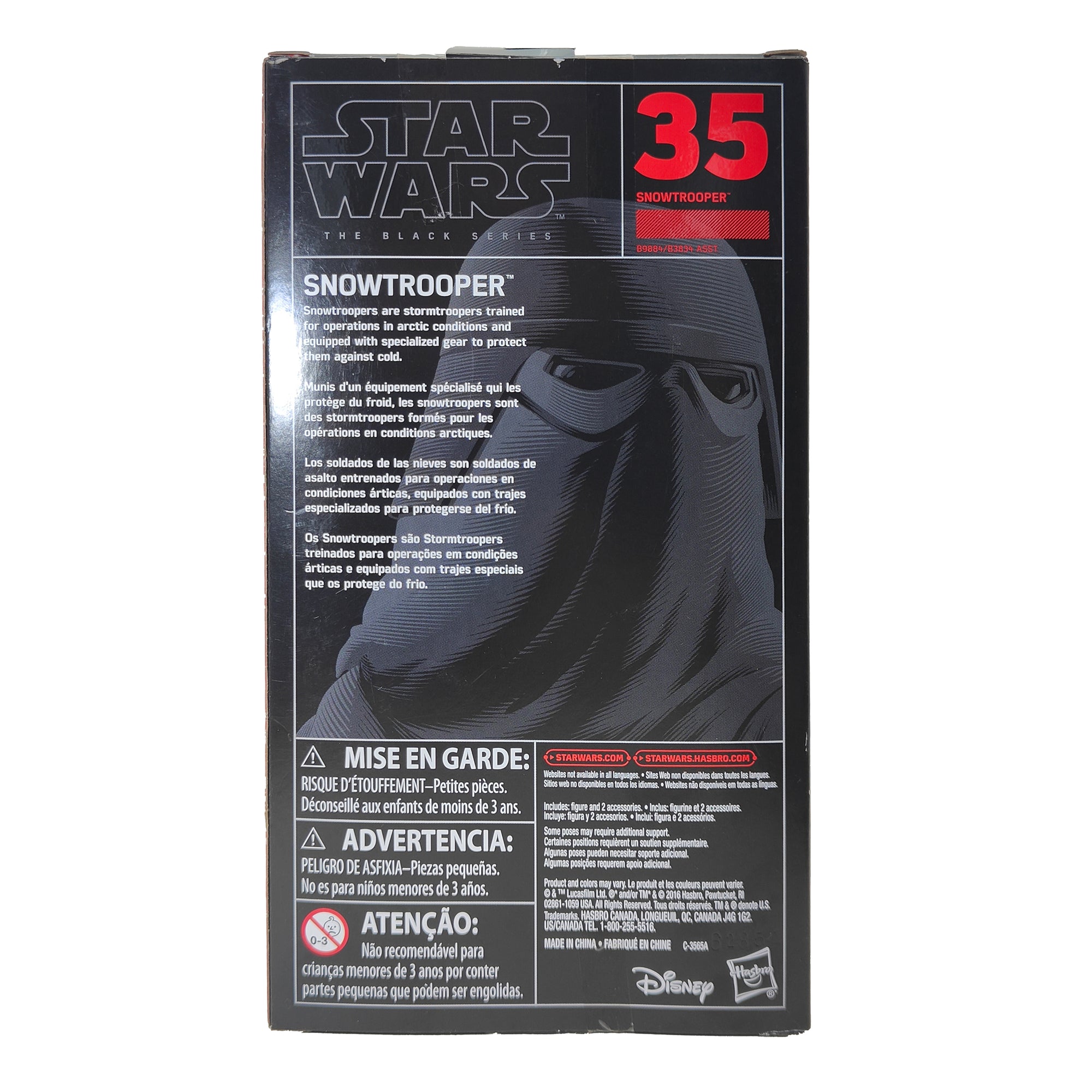 Star Wars Black Series Snowtrooper Hasbro Action Figure 2016 15cm