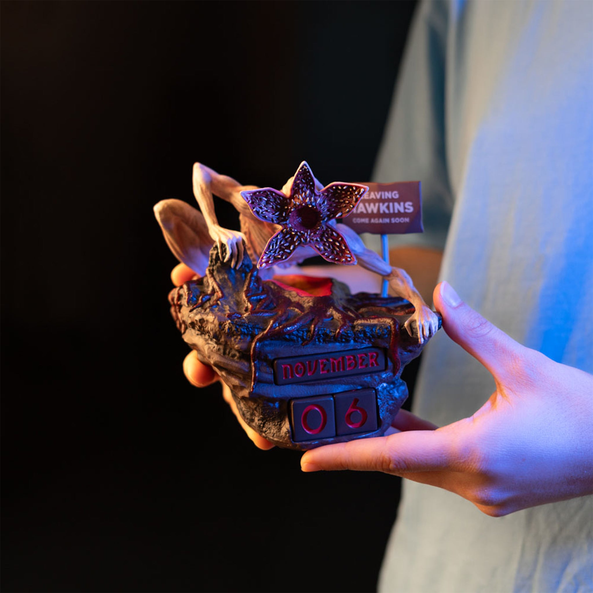 Stranger Things Demogorgan 3D Perpetual Calendar Grupo Erik – TV Icons & Heroes, Grupo Erik, 13 cm, brand new collector item, Uncanny Collectibles Dublin Ireland