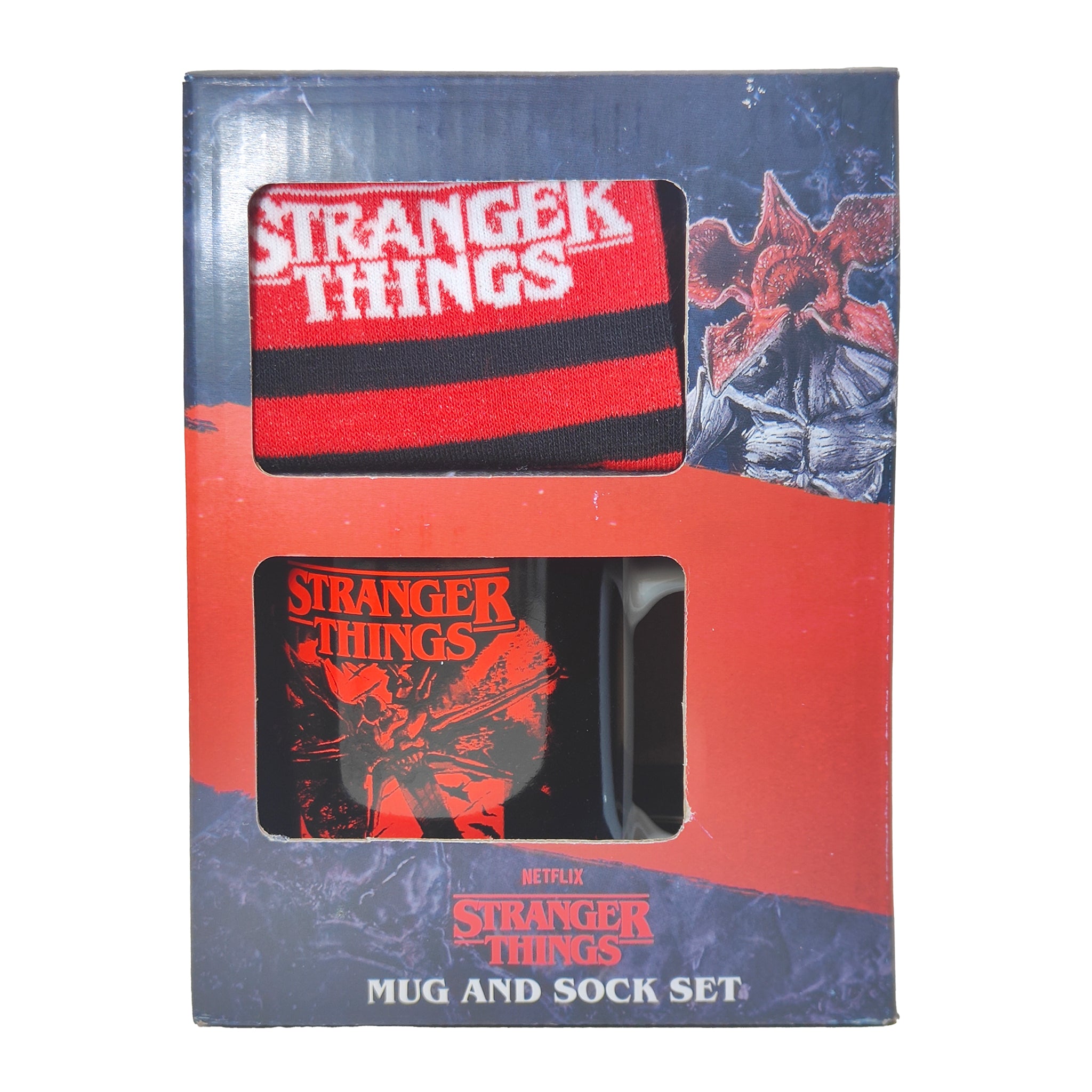 Stranger Things Mug And Sock Set Cerda 2023 – TV Icons & Heroes, Rubie's, -, 2023, pre-owned collector piece, Uncanny Collectibles Dublin Ireland