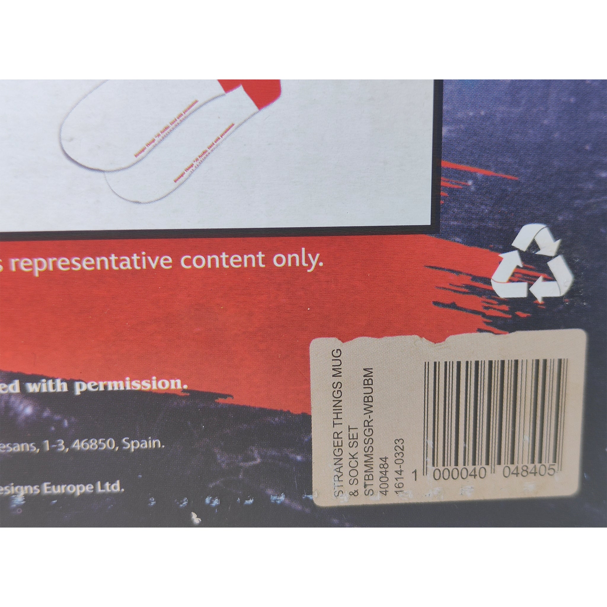 Stranger Things Mug And Sock Set Cerda 2023 – TV Icons & Heroes, Rubie's, -, 2023, pre-owned collector piece, Uncanny Collectibles Dublin Ireland