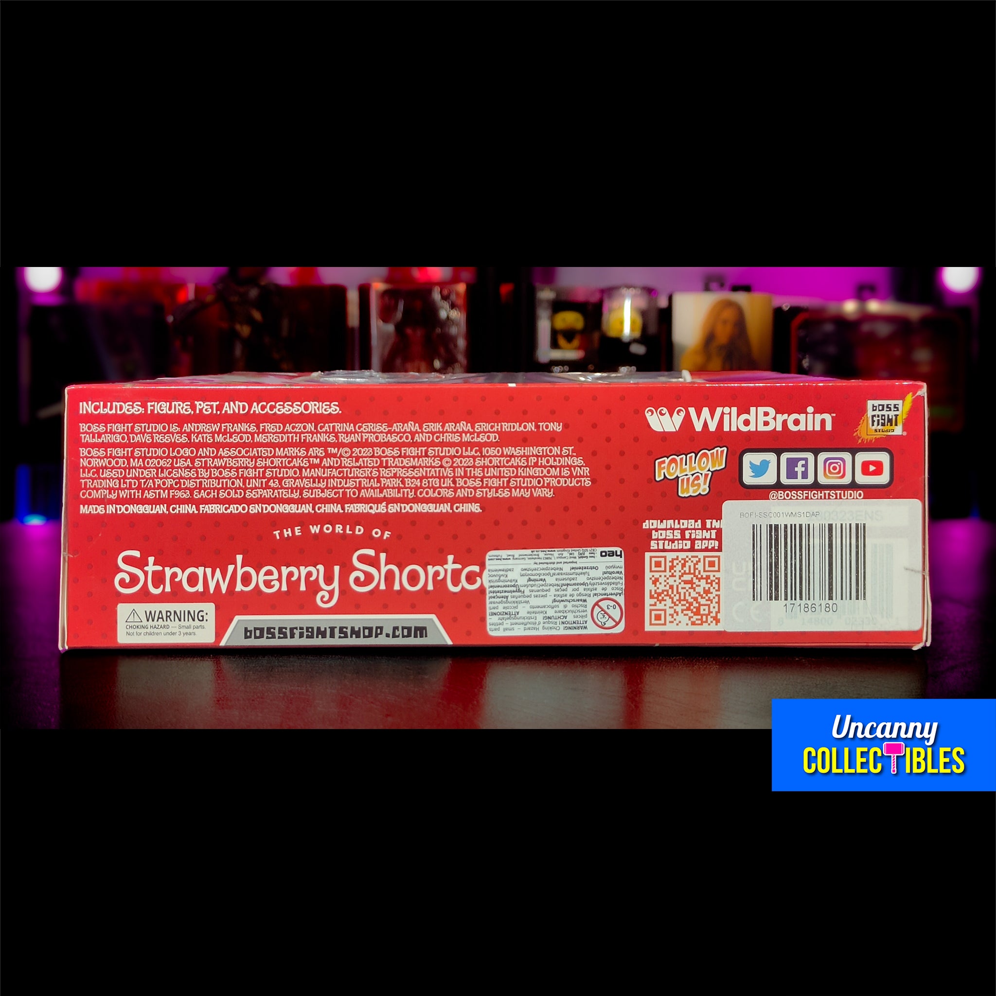 Strawberry Shortcake With Custard Boss Fight Studios Action Figure 10cm – TV Icons & Heroes, Boss Fight Studios, 15 cm, 2024, pre-owned collector piece, Uncanny Collectibles Dublin Ireland