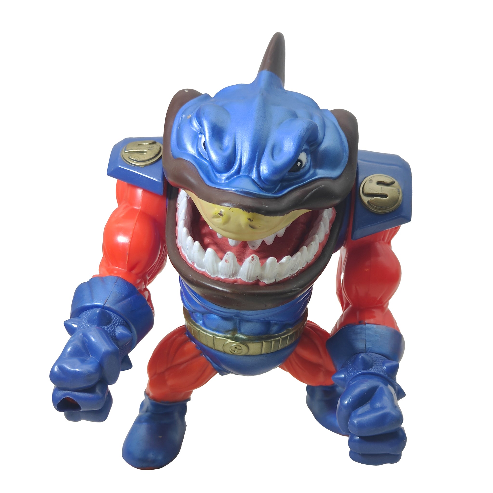 Street Sharks Super Slammu Mattel Action Figure 1995 15cm – TV Icons & Heroes, Mattel, 15 cm, 1995, pre-owned collector piece, Uncanny Collectibles Dublin Ireland