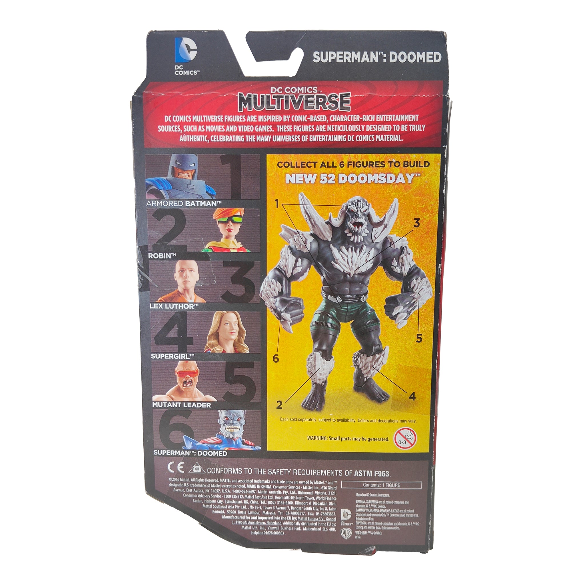 Superman Doomed Mattel DC Comics Multiverse 2016 – Superman, Mattel, 15 cm, 2016, pre-owned collector piece, Uncanny Collectibles Dublin Ireland