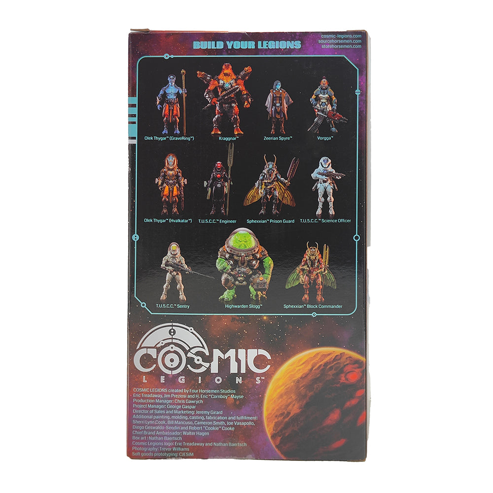 T.U.5.C.C. Engineer Four Horsemen Studios Cosmic Legions Hvalkatar Book One 15 cm Action Figure 2023 – Cosmic Legions, Four Horsemen Studios, 15 cm, 2023, pre-owned collector piece, Uncanny Collectibles Dublin Ireland