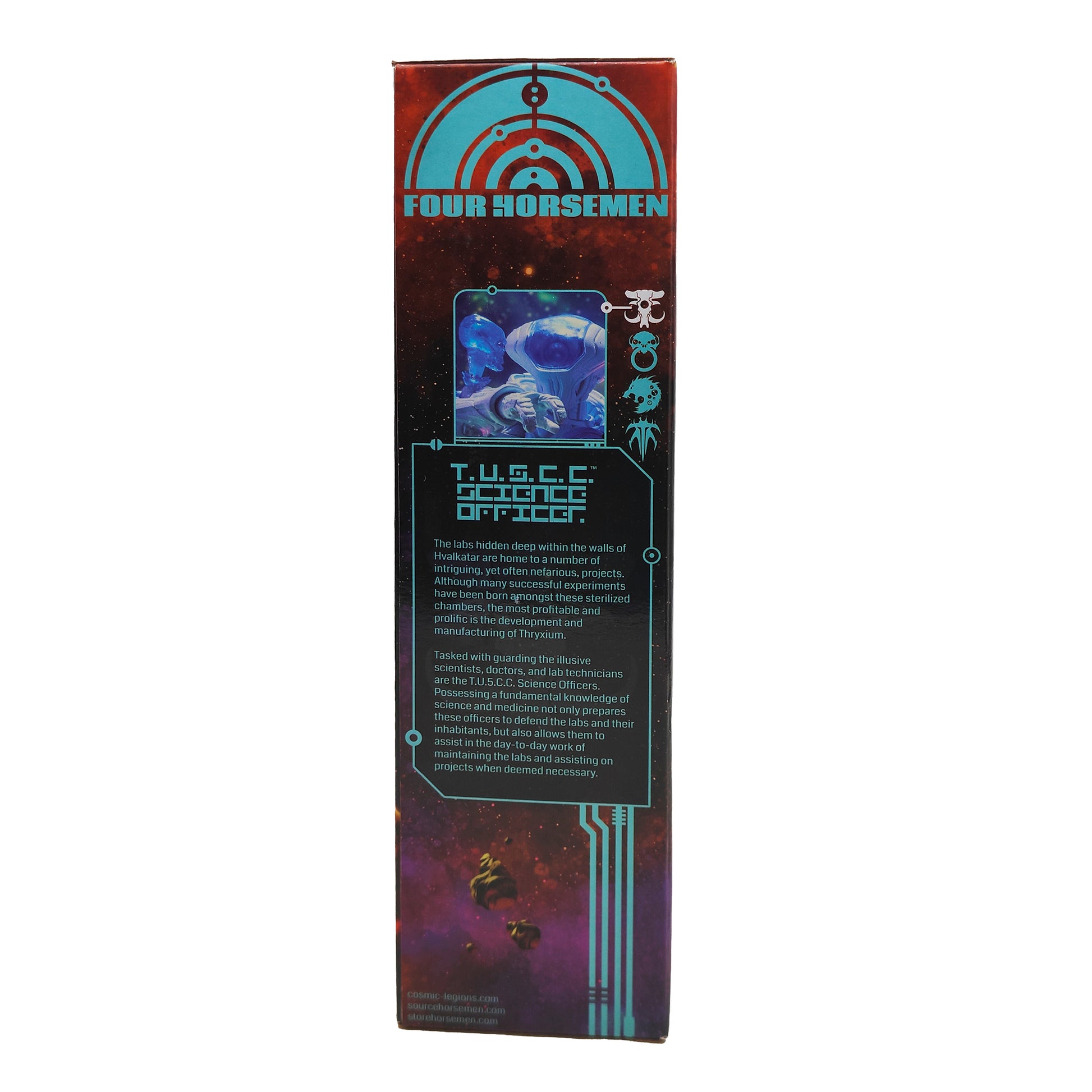 T.U.5.C.C. Science Officer Four Horsemen Studios Cosmic Legions Hvalkatar Book One Action Figure 2023 15 cm