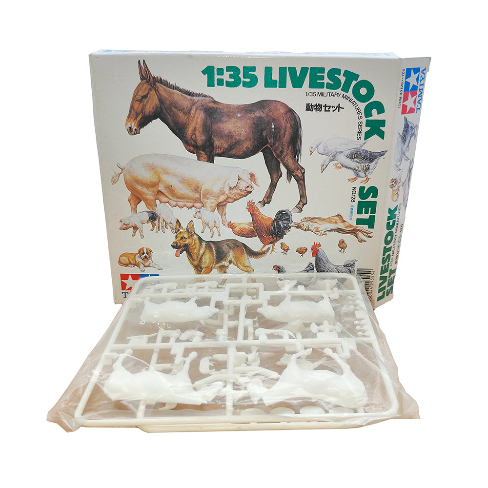 Tamiya 1/35 Livestock Set Military Miniatures Farm Animals Model Kit 35128 – Military, Vintage Brands, -, 2017, pre-owned collector piece, Uncanny Collectibles Dublin Ireland