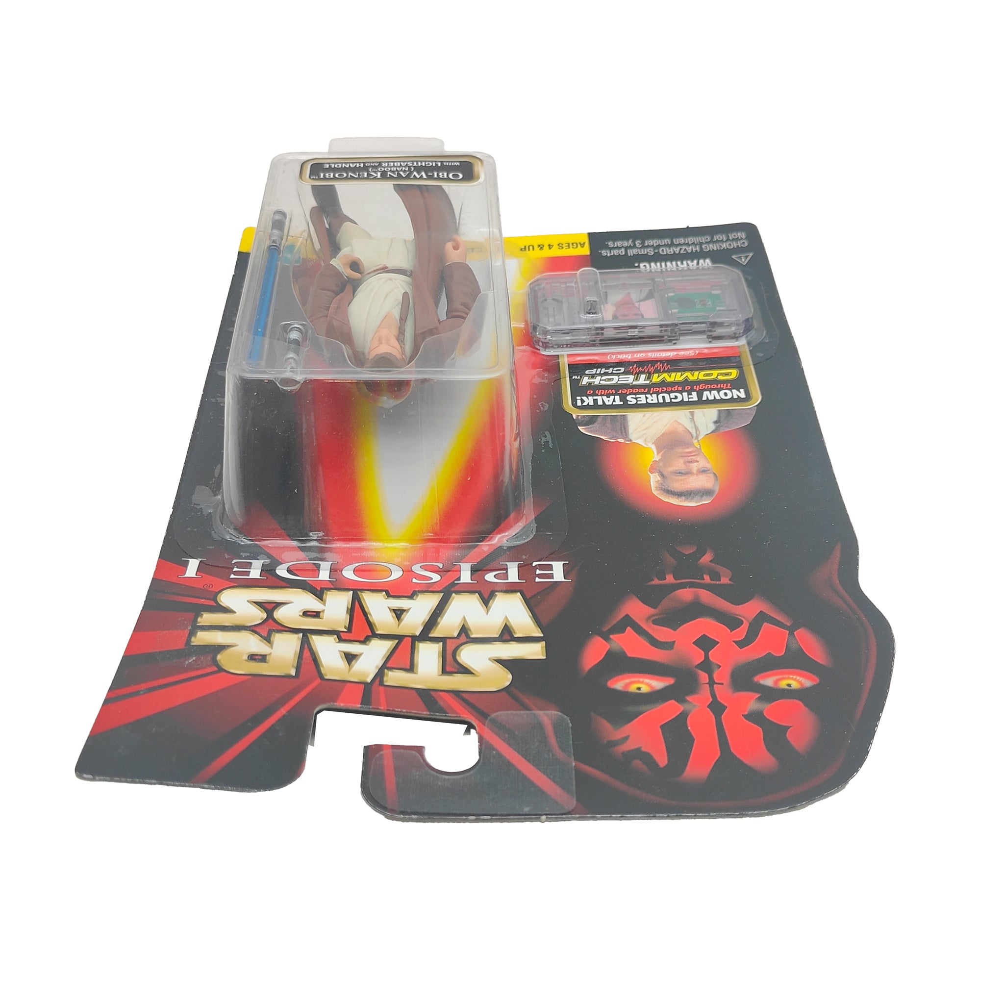 Star Wars Episode 1 Obi Wan Kenobi Naboo CommTech Chip 3.75 Inch Action Figure Hasbro 1999 – Star Wars, Hasbro, 9.5 cm, 1999, pre-owned collector piece, Uncanny Collectibles Dublin Ireland