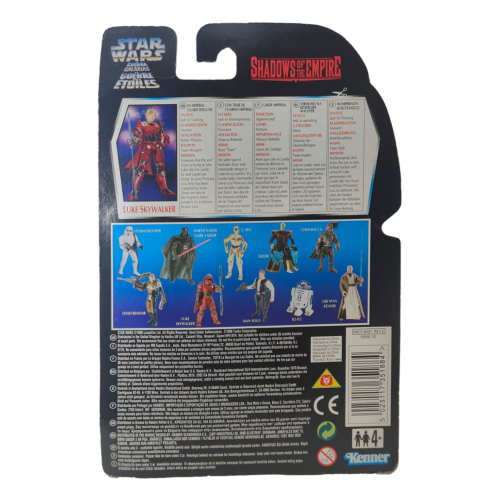 Star Wars Shadows of the Empire Luke Skywalker Imperial Guard Disguise 3.75 Inch Action Figure 1996 – Star Wars, Hasbro, 9.5 cm, 1996, pre-owned collector piece, Uncanny Collectibles Dublin Ireland