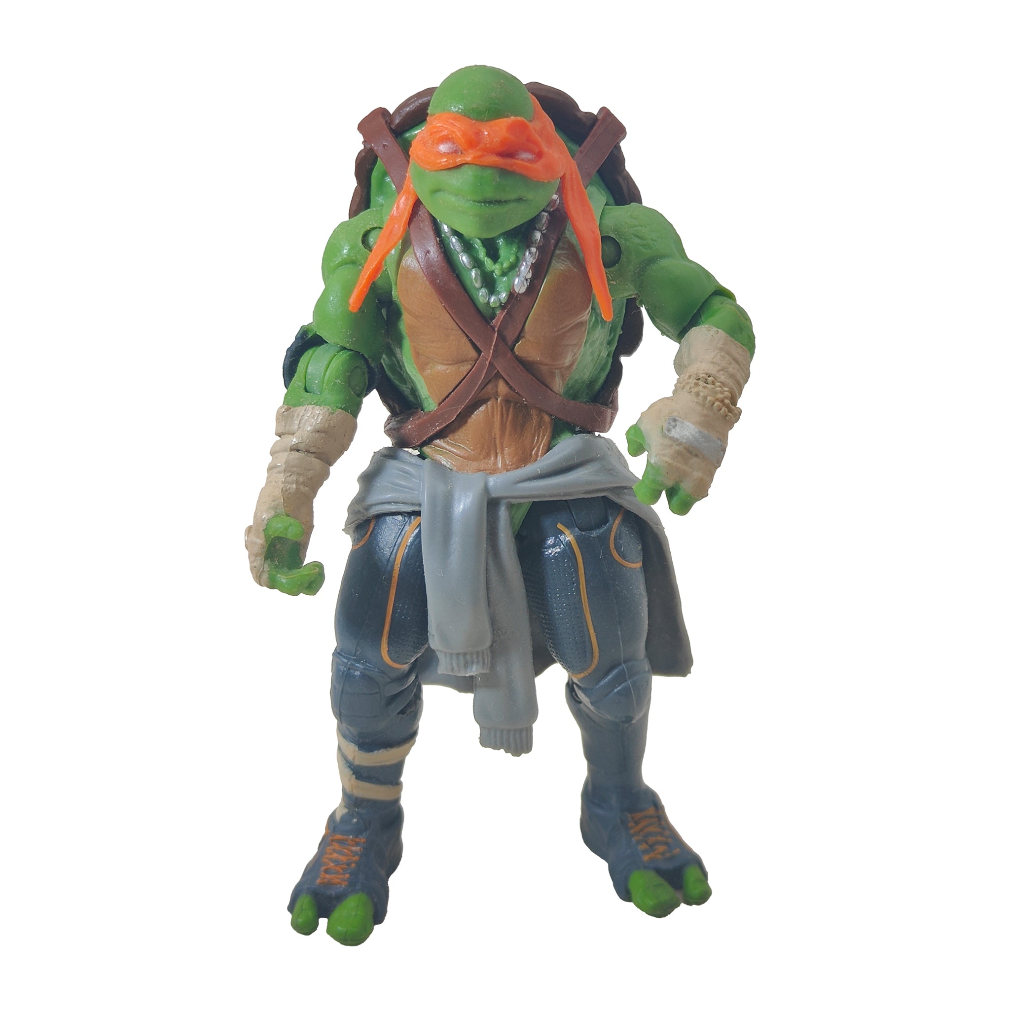 Teenage Mutant Ninja Turtles 2014 Movie Michelangelo Playmates Toys Action Figure – Teenage Mutant Ninja Turtles, Playmates Toys, 11 cm, 2014, pre-owned collector piece, Uncanny Collectibles Dublin Ireland