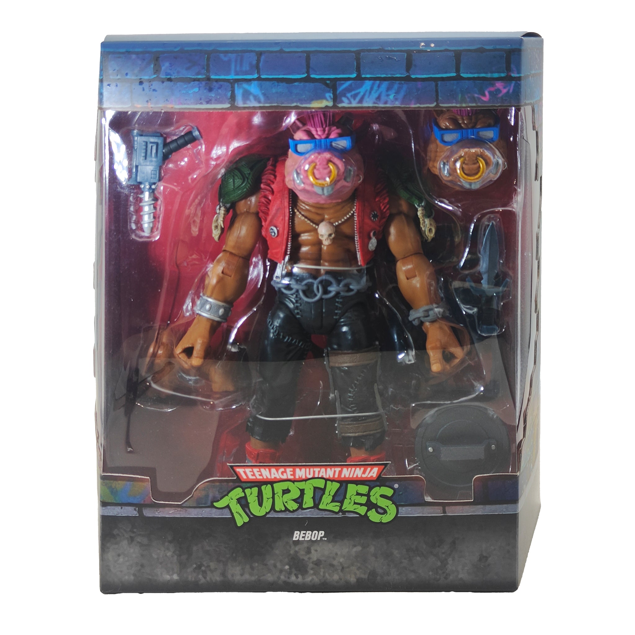 Teenage Mutant Ninja Turtles  Bebop Super7 Ultimates Action Figure – Teenage Mutant Ninja Turtles, Super7, 18 cm, pre-owned collector piece, Uncanny Collectibles Dublin Ireland