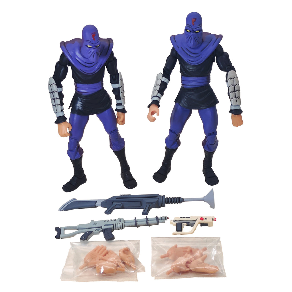 Teenage Mutant Ninja Turtles Foot Soldiers Cartoon NECA 2-Pack Complete