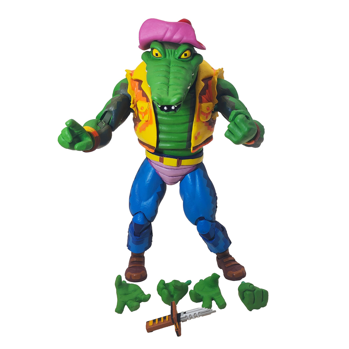 Teenage Mutant Ninja Turtles Leatherhead Turtles in Time NECA Figure