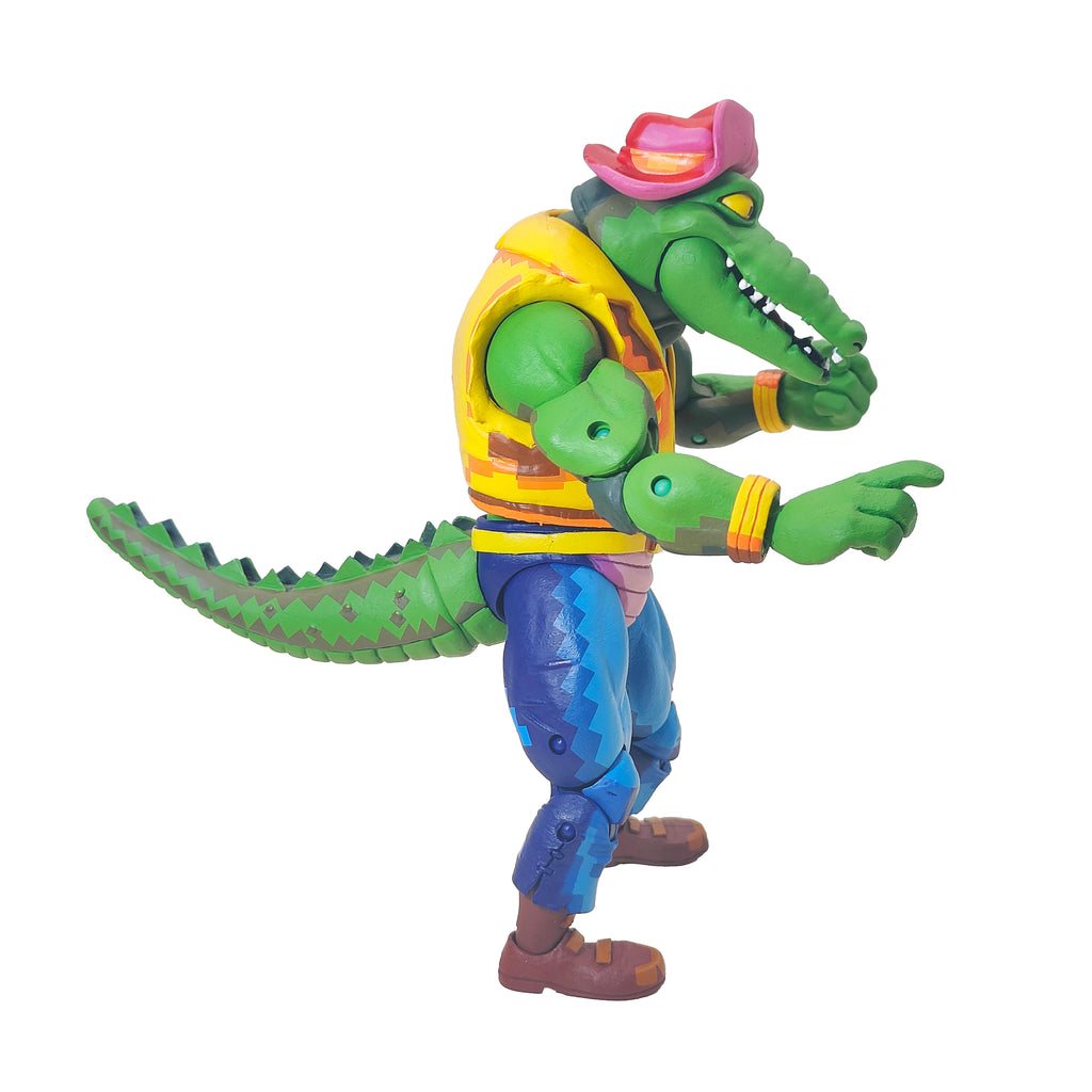 Teenage Mutant Ninja Turtles Leatherhead Turtles in Time NECA Figure