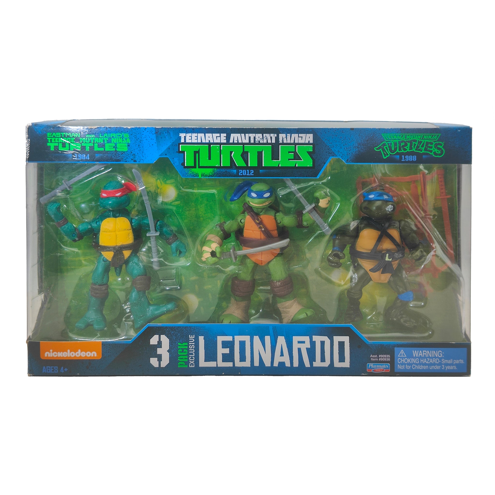 Teenage Mutant Ninja Turtles Leonardo Exclusive 3 Pack Playmates Toys Action Figure 2016 14cm – Teenage Mutant Ninja Turtles, Playmates Toys, 14 cm, 2016, pre-owned collector piece, Uncanny Collectibles Dublin Ireland