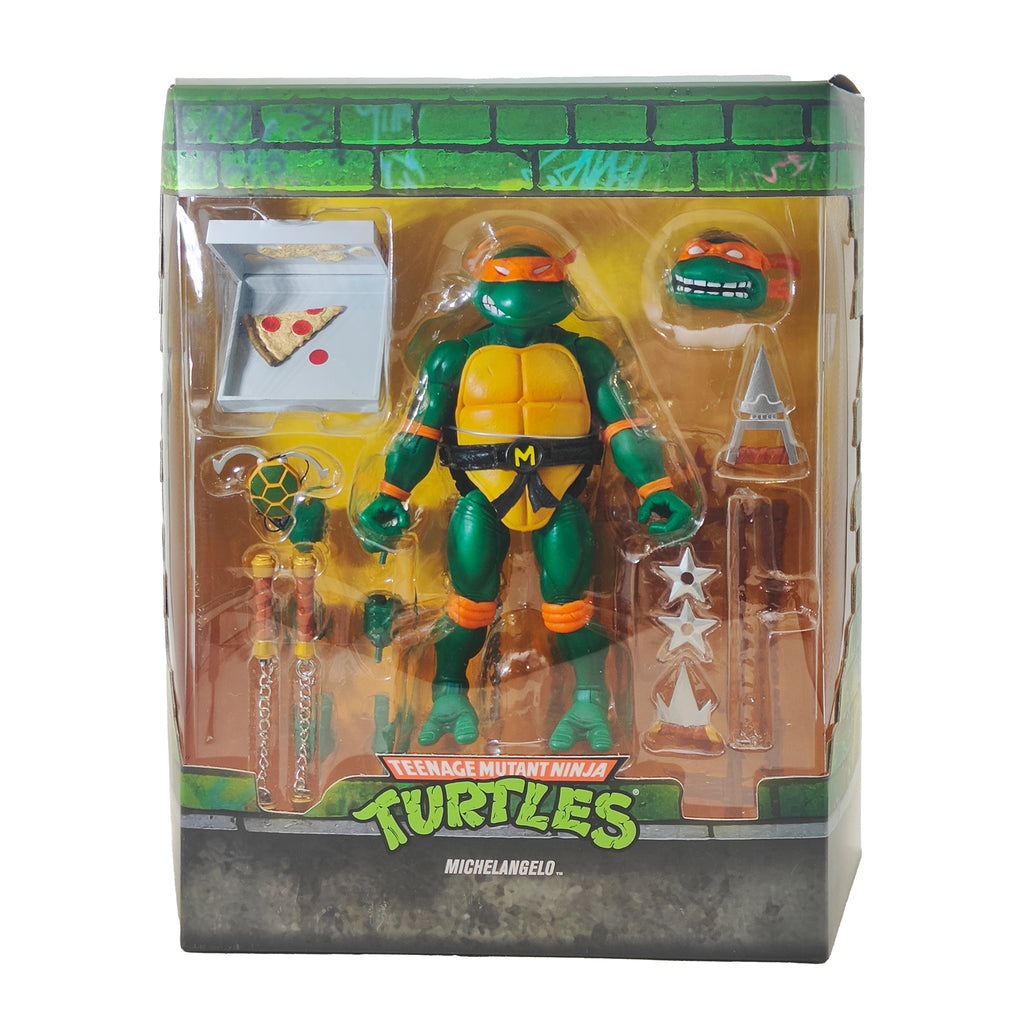 Teenage Mutant Ninja Turtles Michelangelo Super7 Ultimates Action Figure – Teenage Mutant Ninja Turtles, Super7, 18 cm, pre-owned collector piece, Uncanny Collectibles Dublin Ireland