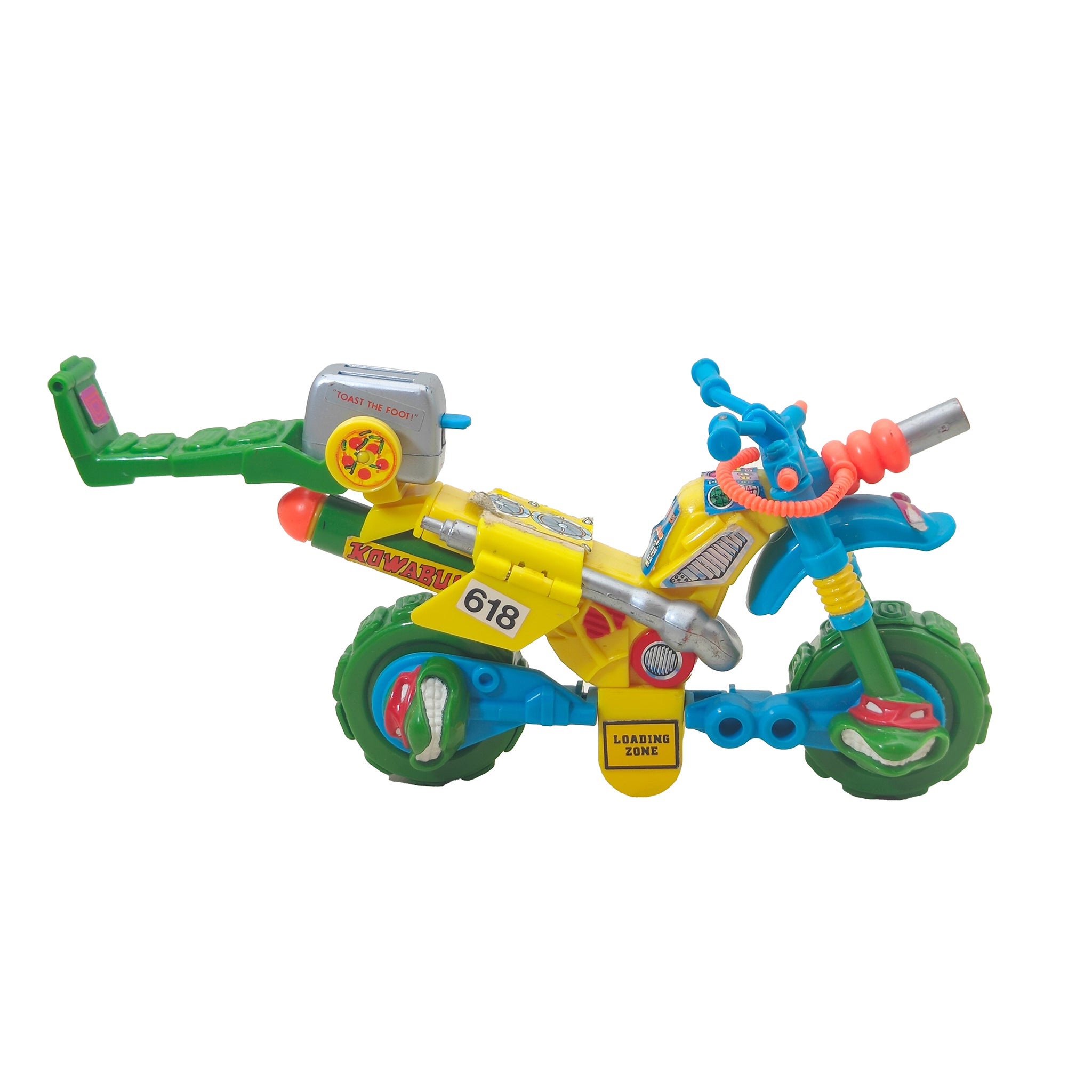 Teenage Mutant Ninja Turtles Mutations Muta-Bike Playmates Toys 1992 15cm – Teenage Mutant Ninja Turtles, Playmates Toys, 15 cm, 1992, pre-owned collector piece, Uncanny Collectibles Dublin Ireland